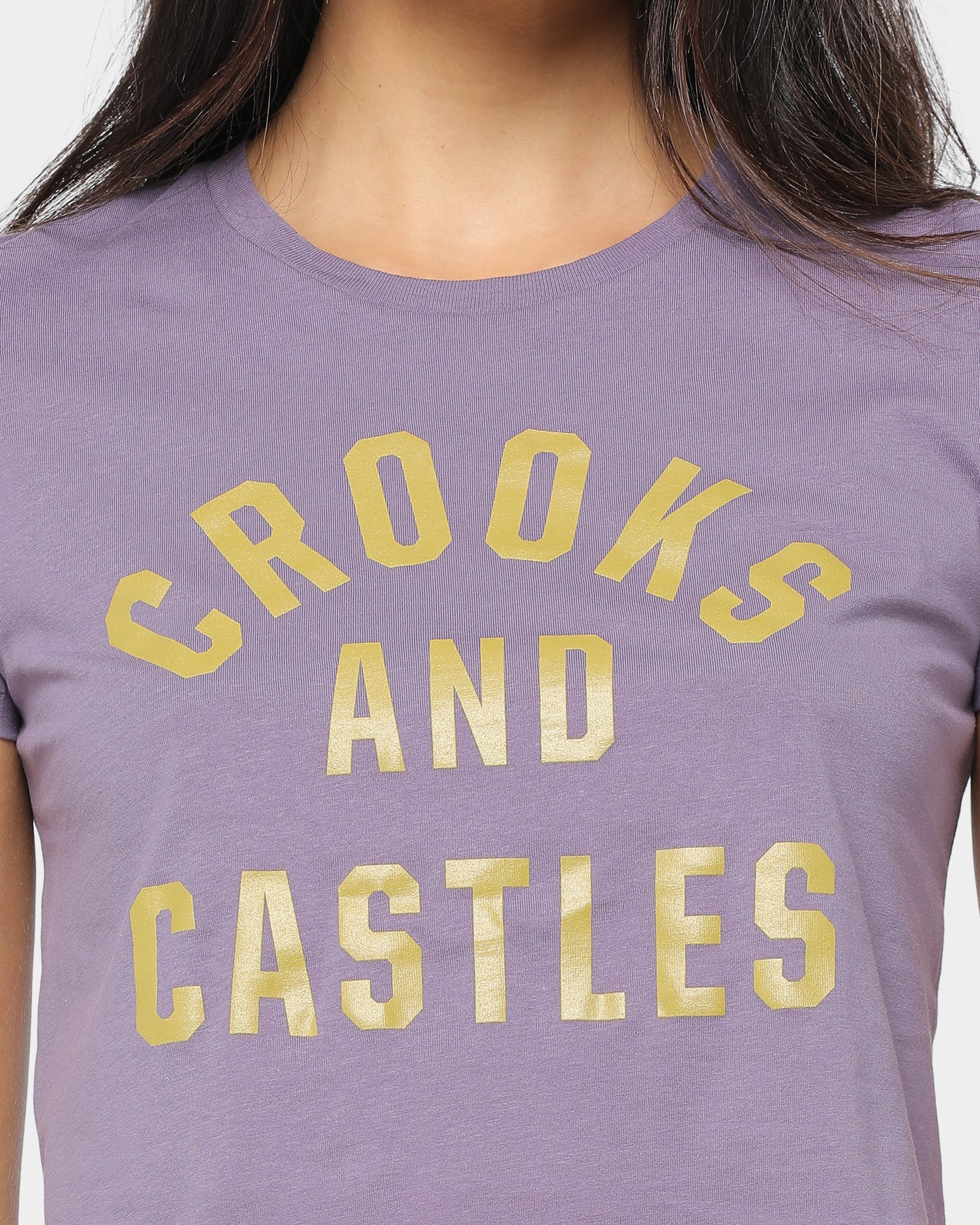 Crooks & Castles Women's Big & Bold Tee Purple
