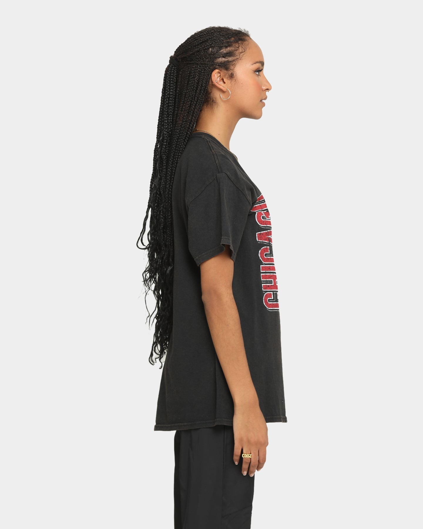 Mitchell & Ness Chicago Bulls Windy City Vintage T-Shirt Vintage Black Style001
