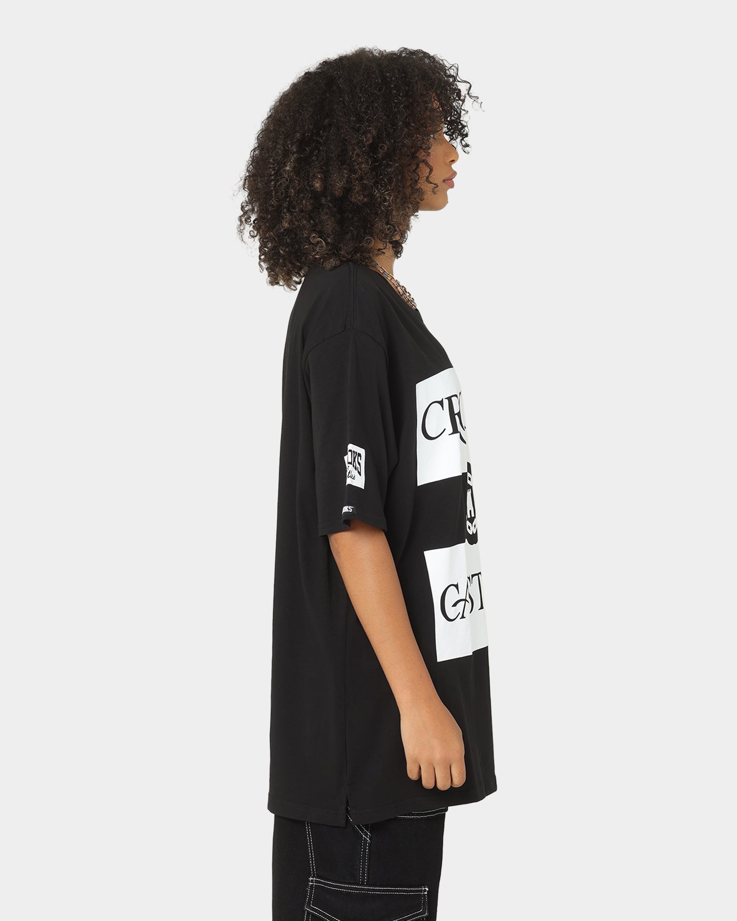 Crooks & Castles Serif Klepto T-Shirt Black Style001
