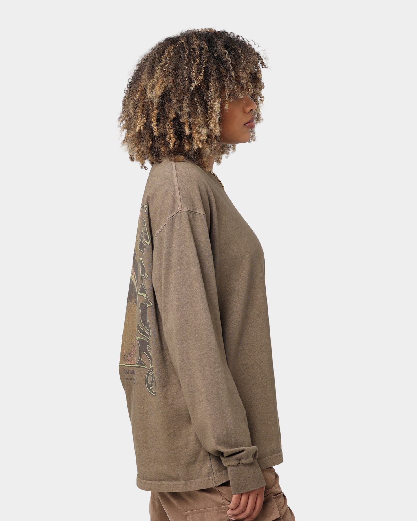 Honor The Gift Lucky Hand Long Sleeve T-Shirt Coyote Style001