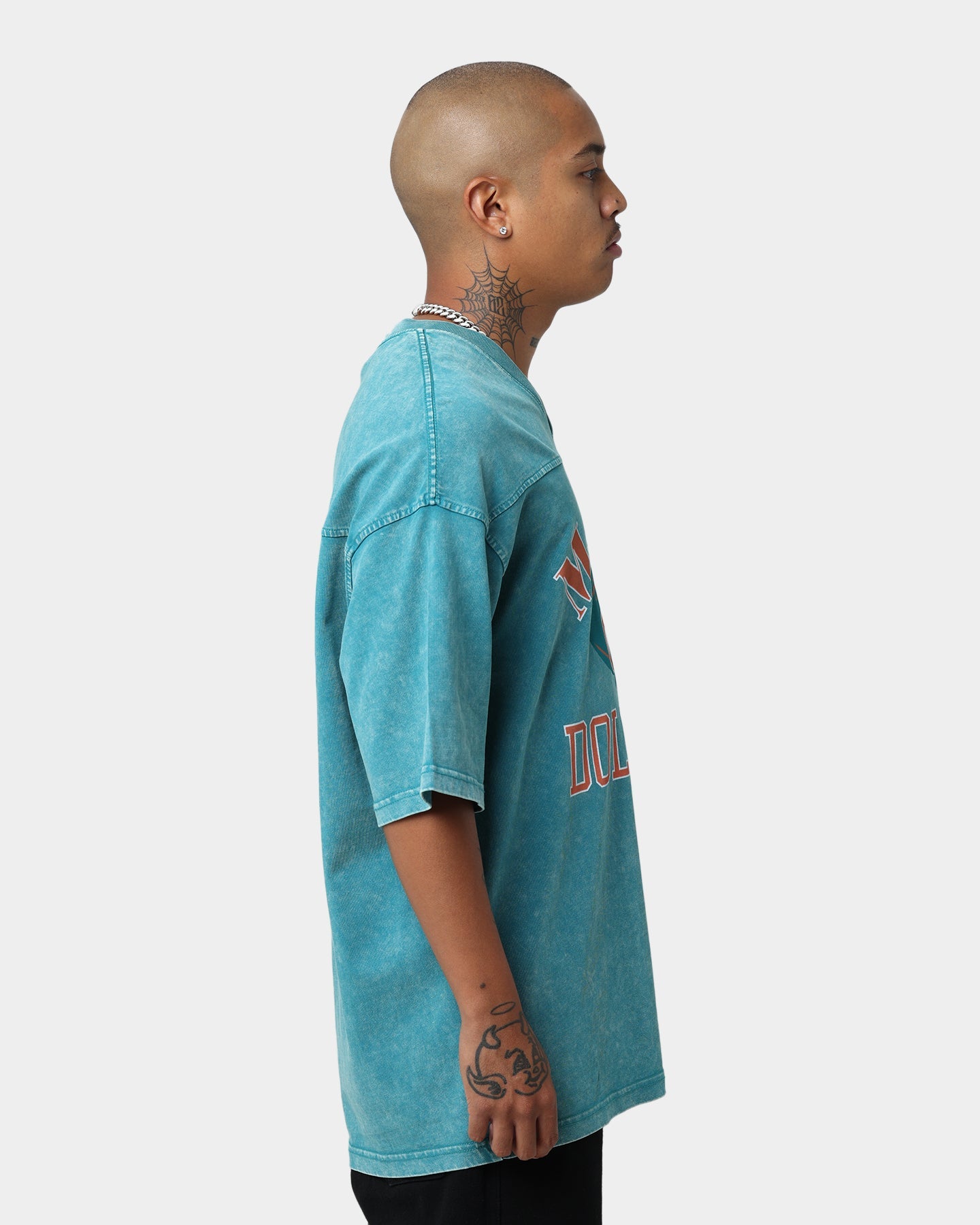 Mitchell & Ness Miami Dolphins Winners Oversized T-Shirt Faded Teal