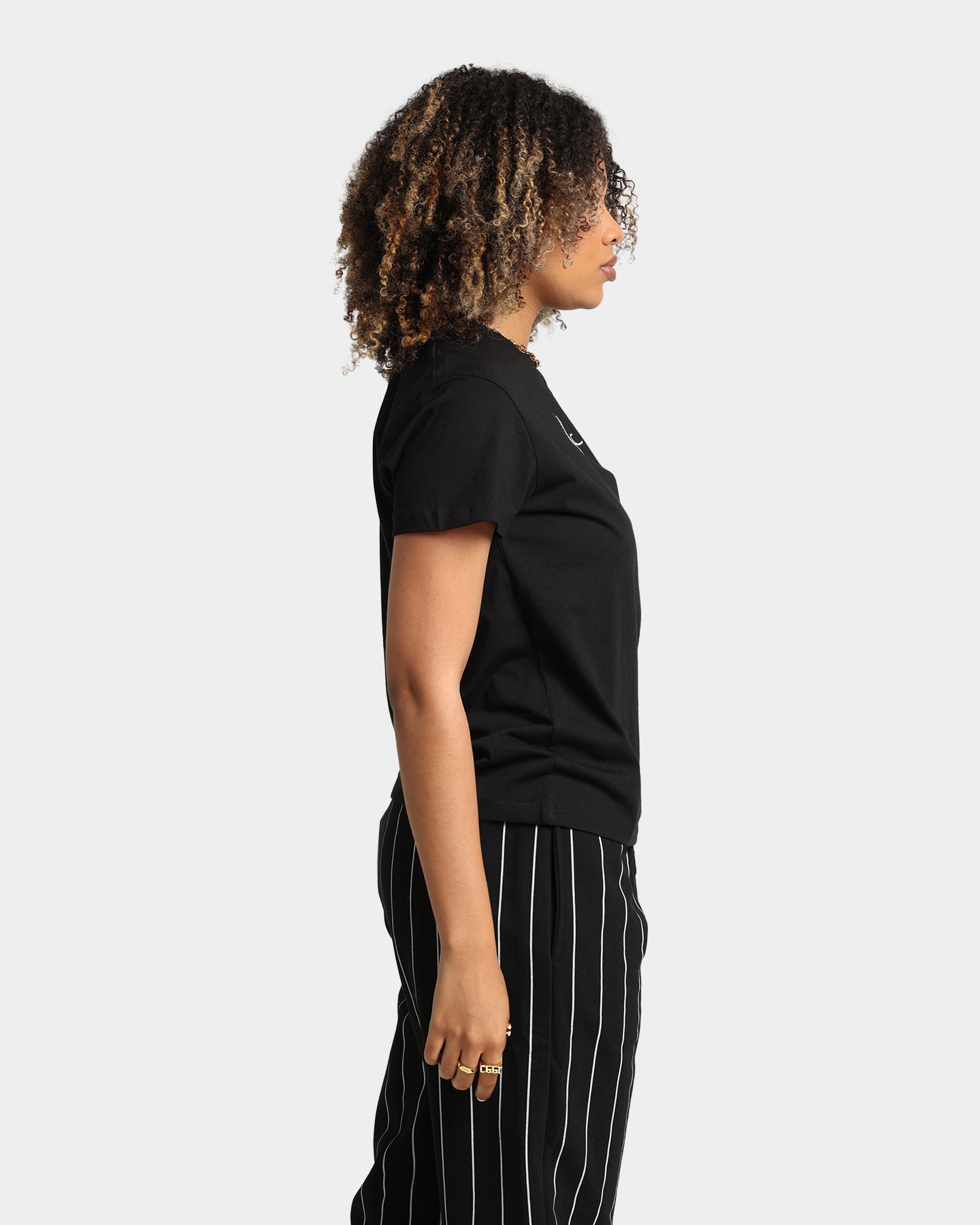 Karl Kani Women's Small Signature T-Shirt Black