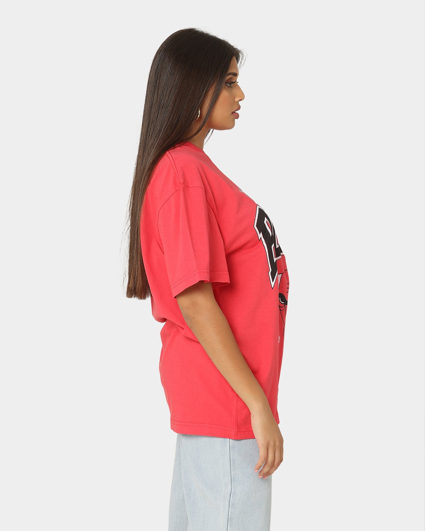 Mitchell & Ness Chicago Bulls XL Arch Vintage T-Shirt Faded Red Style001