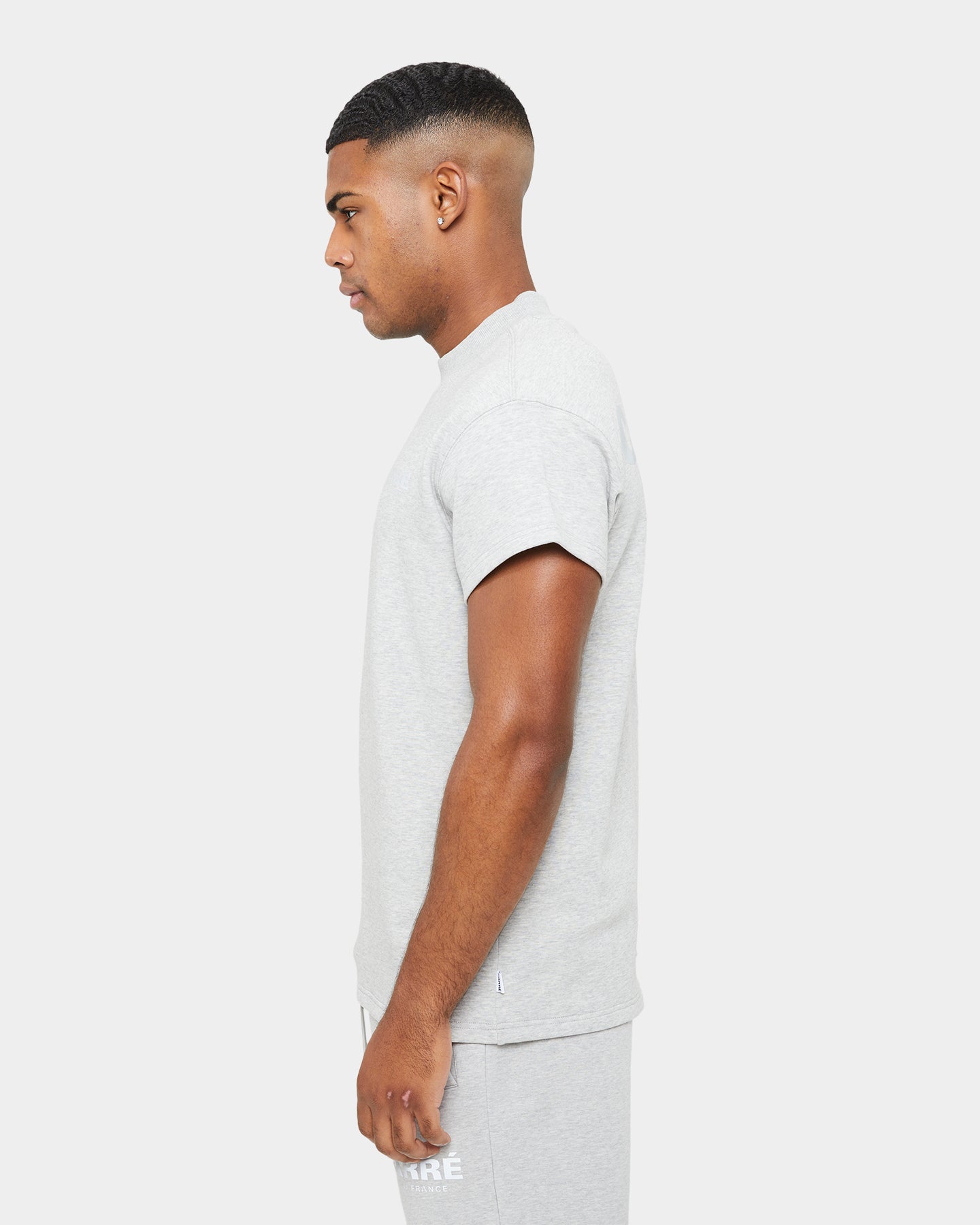 Carre Premium Motion Double Mockneck T-shirt Grey Marle