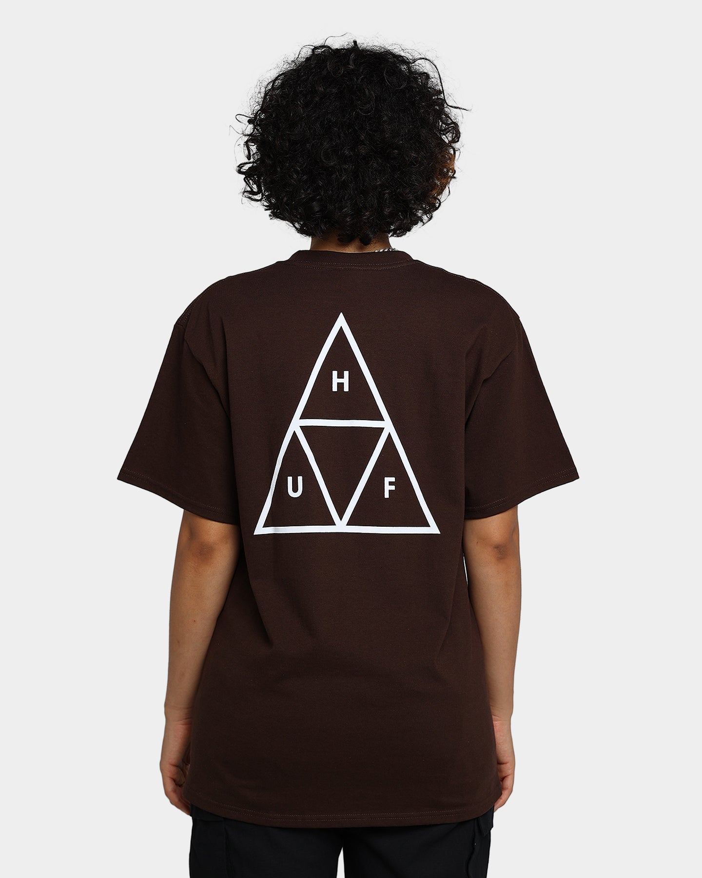 HUF Essentials T-Shirt Chocolate Style001