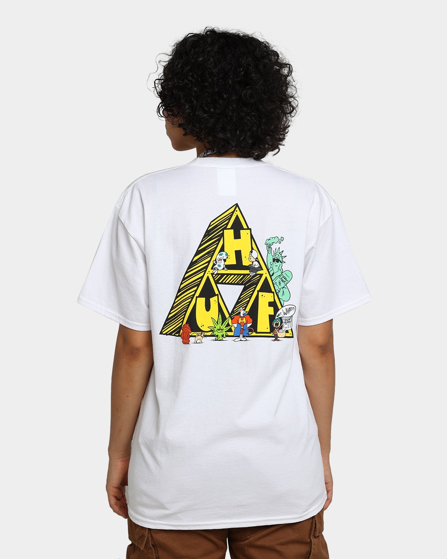 HUF Saturday Morning T-Shirt White Style001