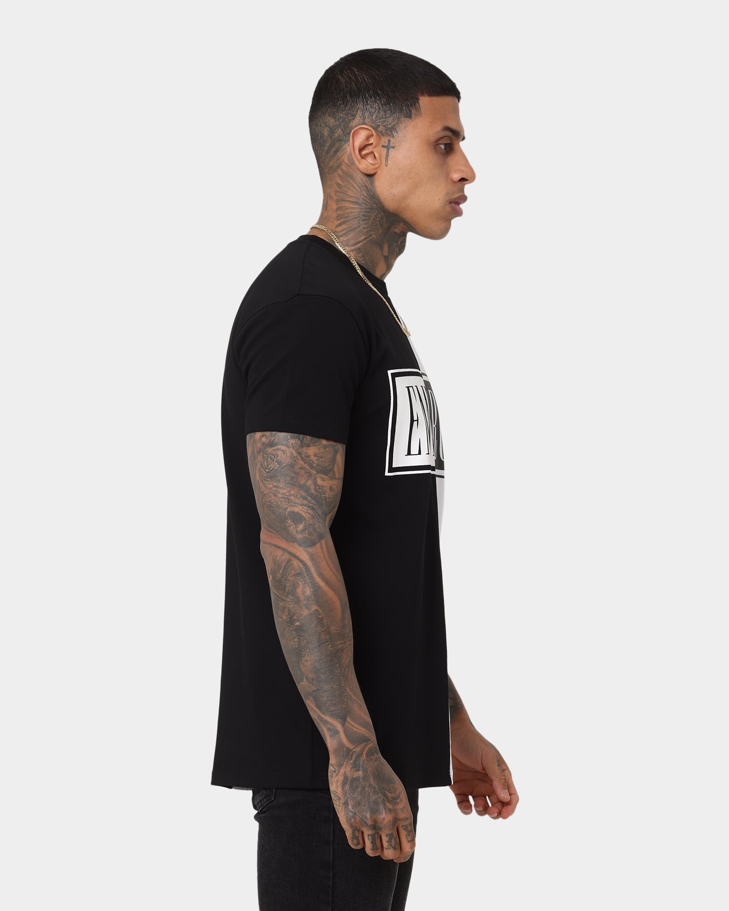 Emperor Apparel Split Hustle Short Sleeve T-Shirt Black/White