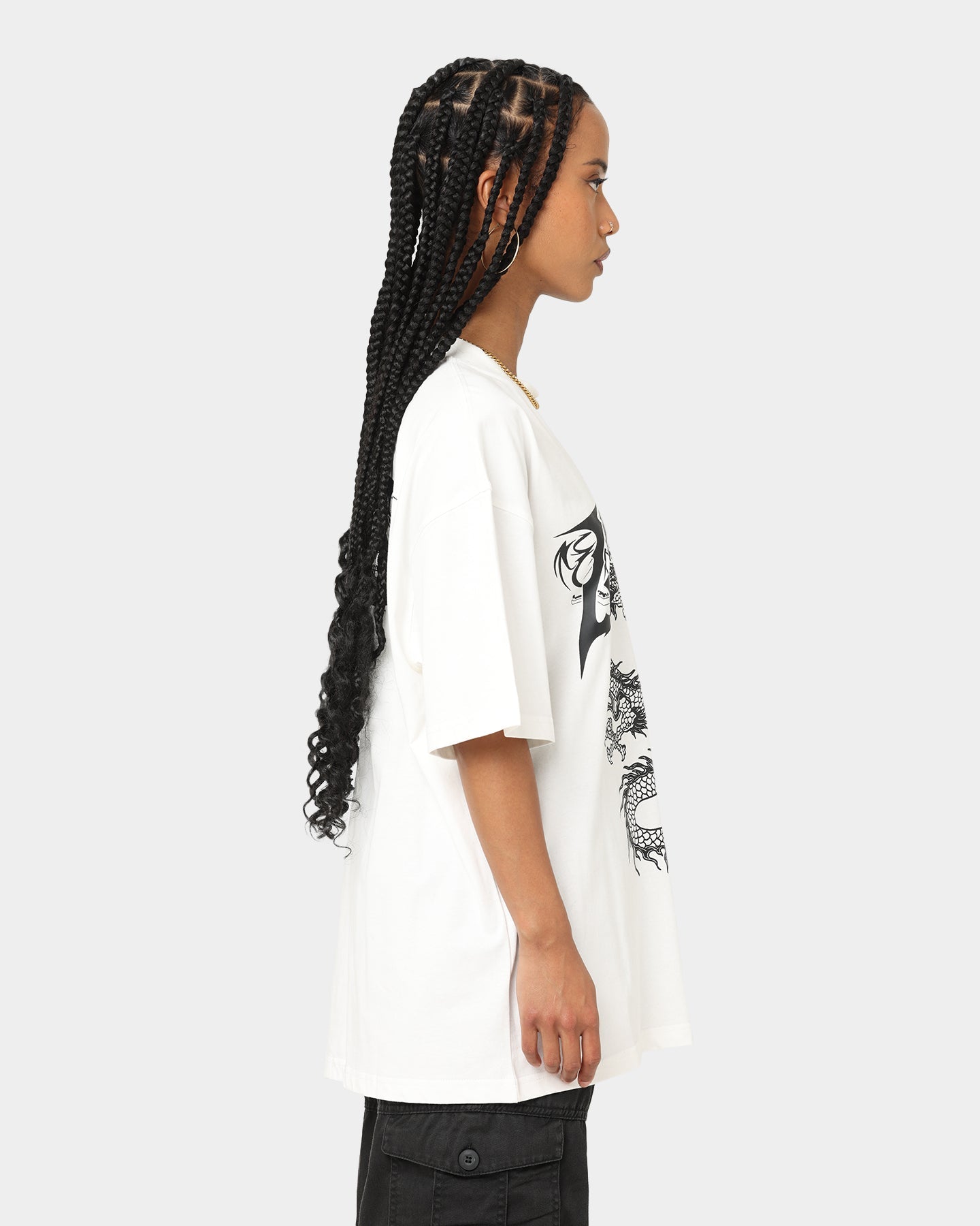 Loiter Anarchy T-Shirt Off White Style001