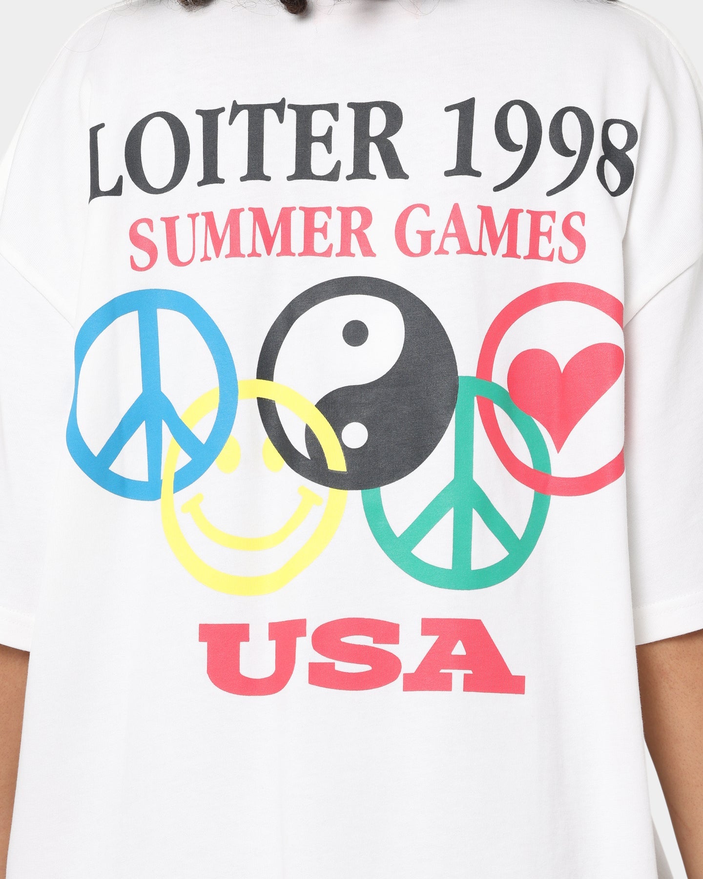 Loiter Tribute T-Shirt Off White Style001