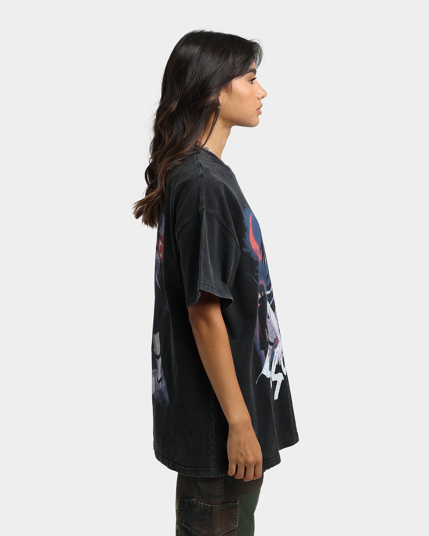 Goat Crew X Naruto Sasuke Premium Vintage T-Shirt Vintage Black Style001