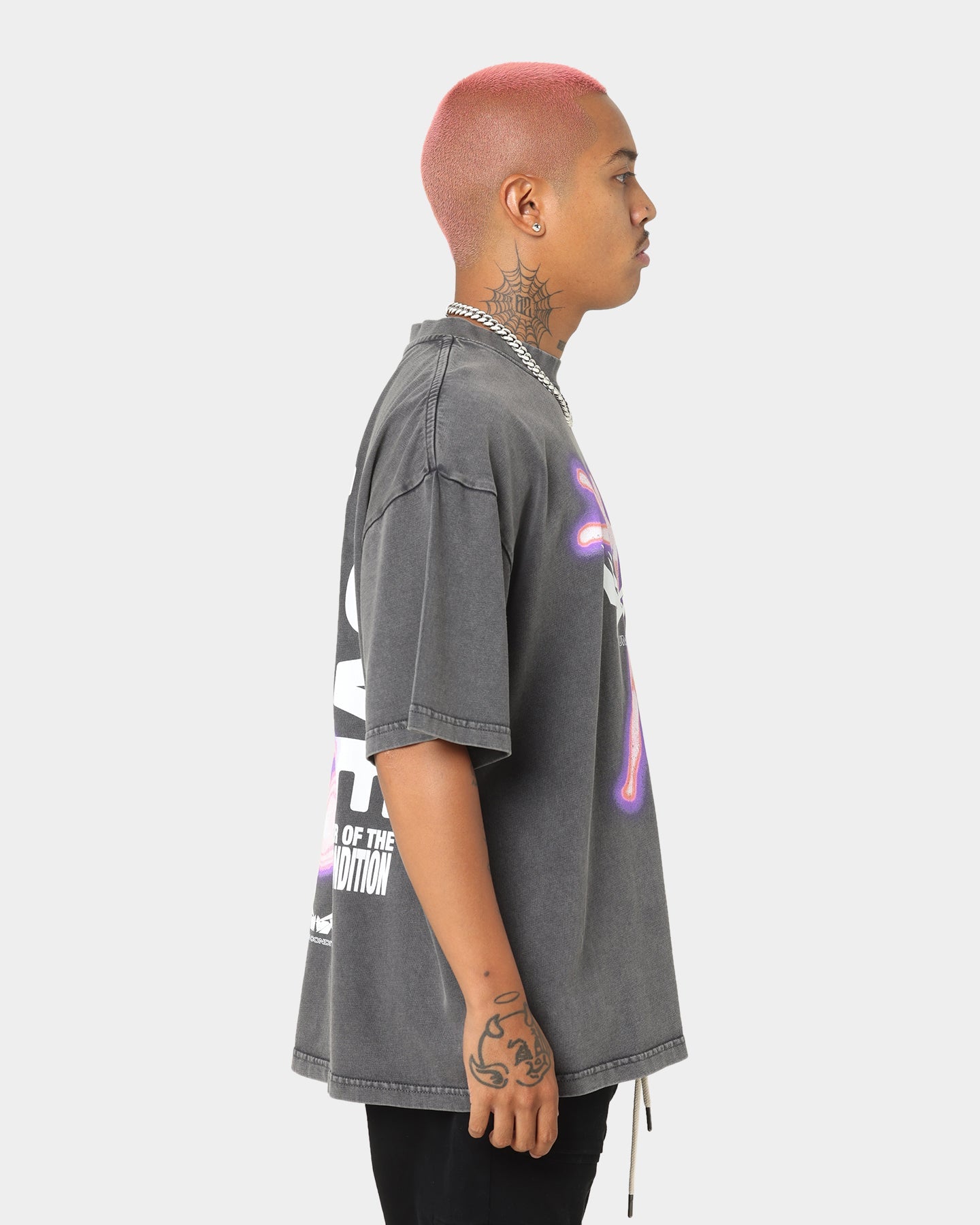 Loiter Human Condition Vintage T-Shirt Charcoal