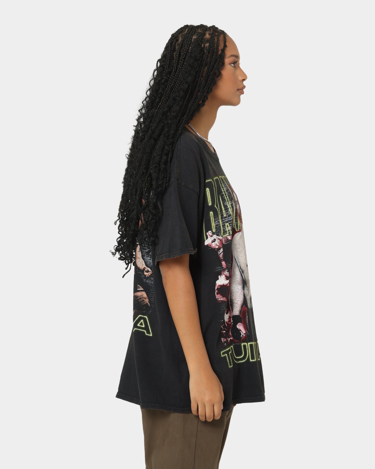 Goat Crew X Bam Bam Vintage T-Shirt Black Wash Style001