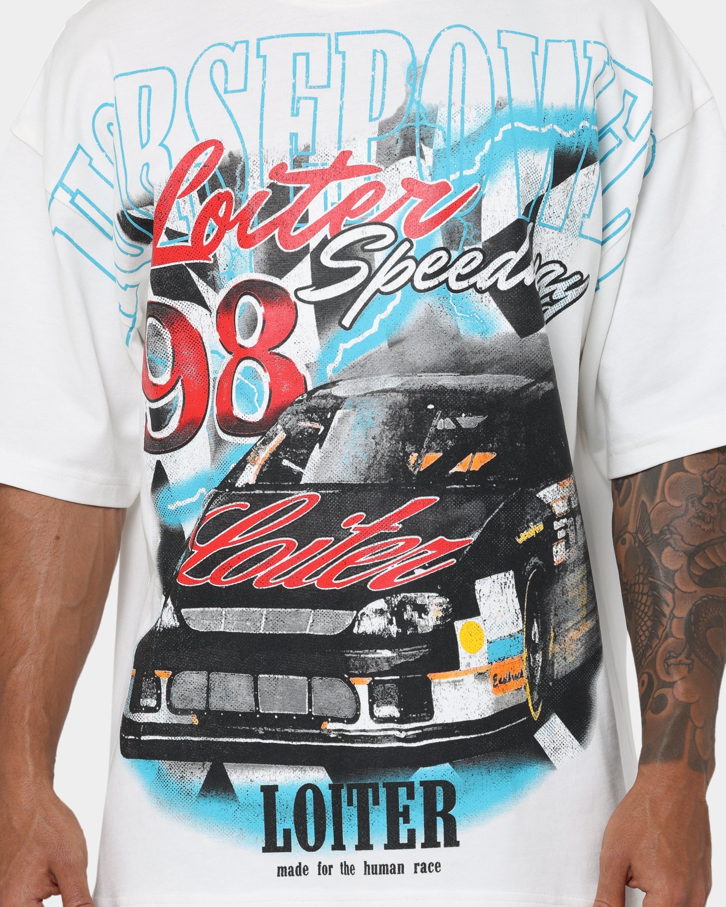 Loiter Speedway T-Shirt Off White