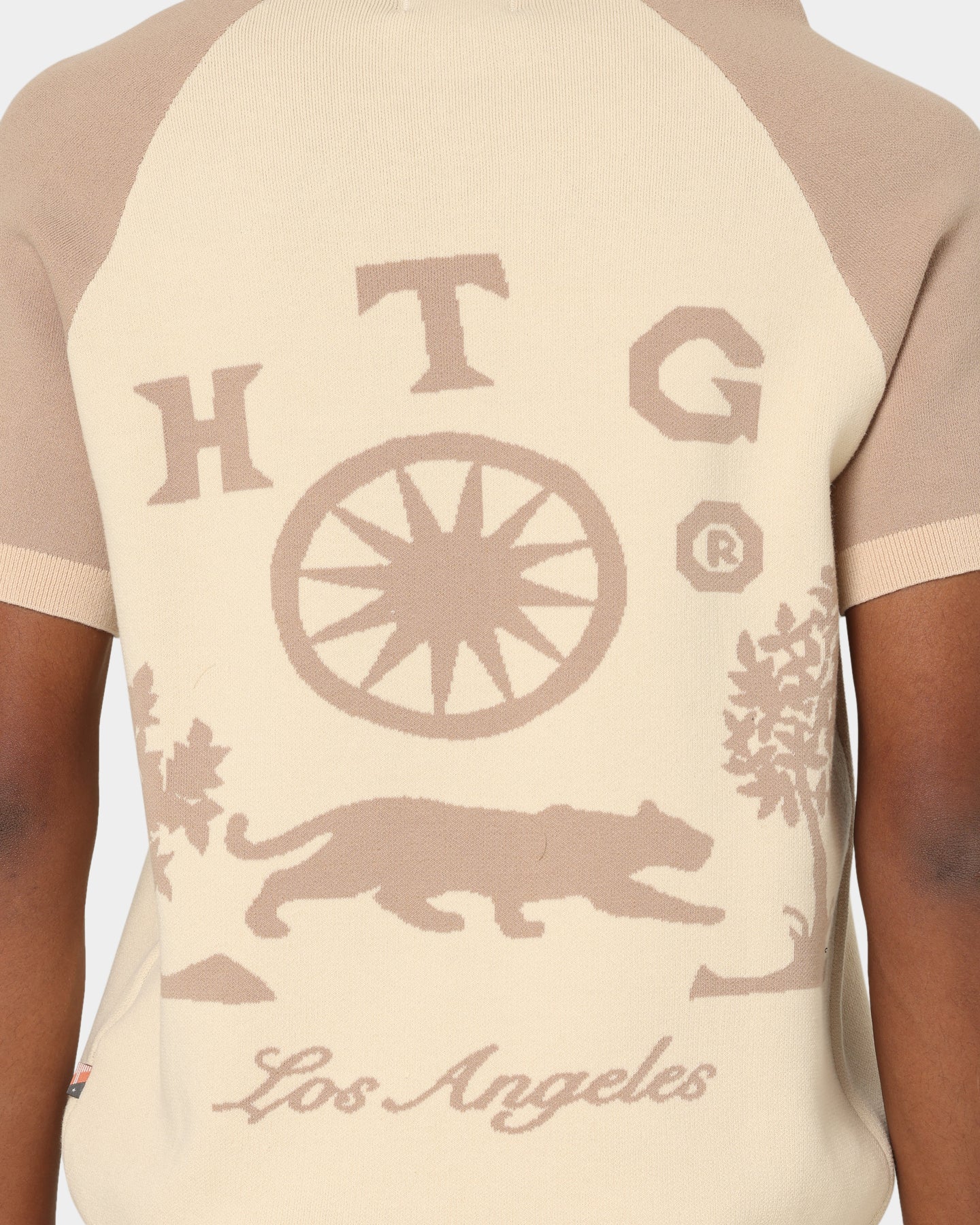 Honor The Gift Rosecrans Knitted Short Sleeve Polo Shirt Cream