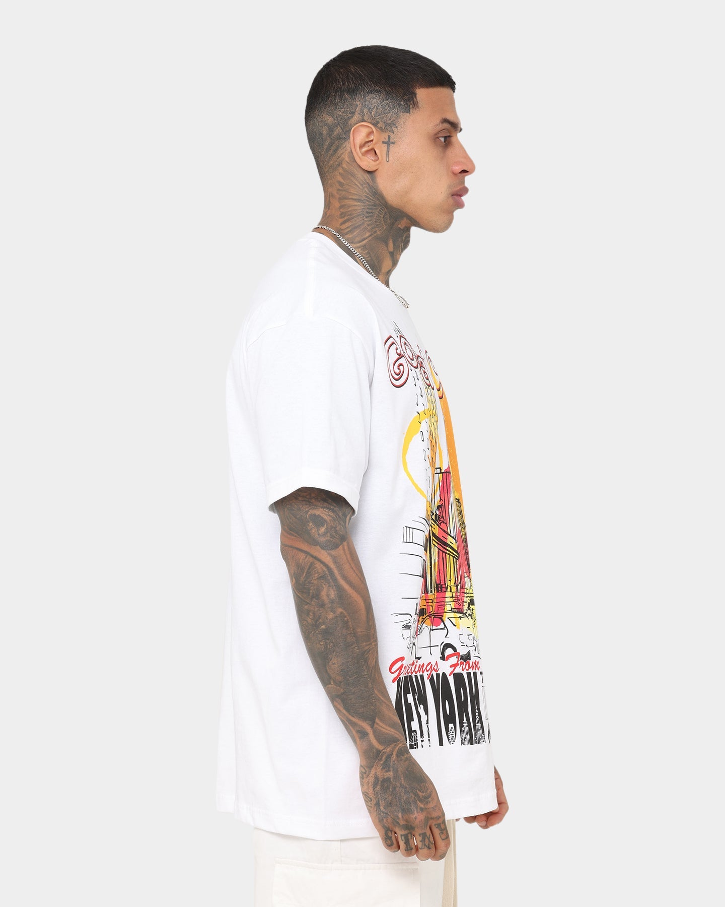 Goat Crew New York Greetings T-Shirt White