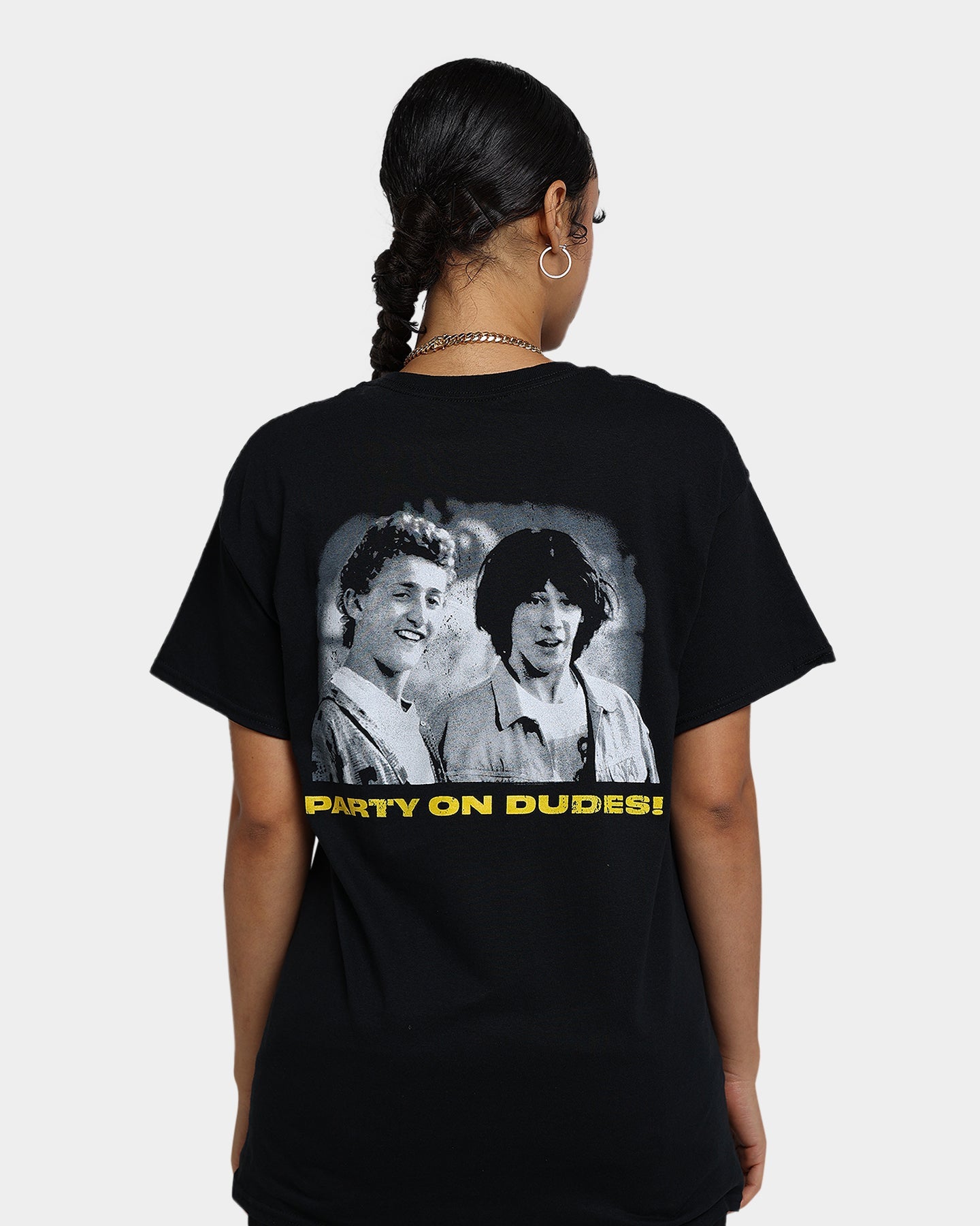 American Thrift X Bill & Ted Excellent Adventure T-Shirt Black Style001