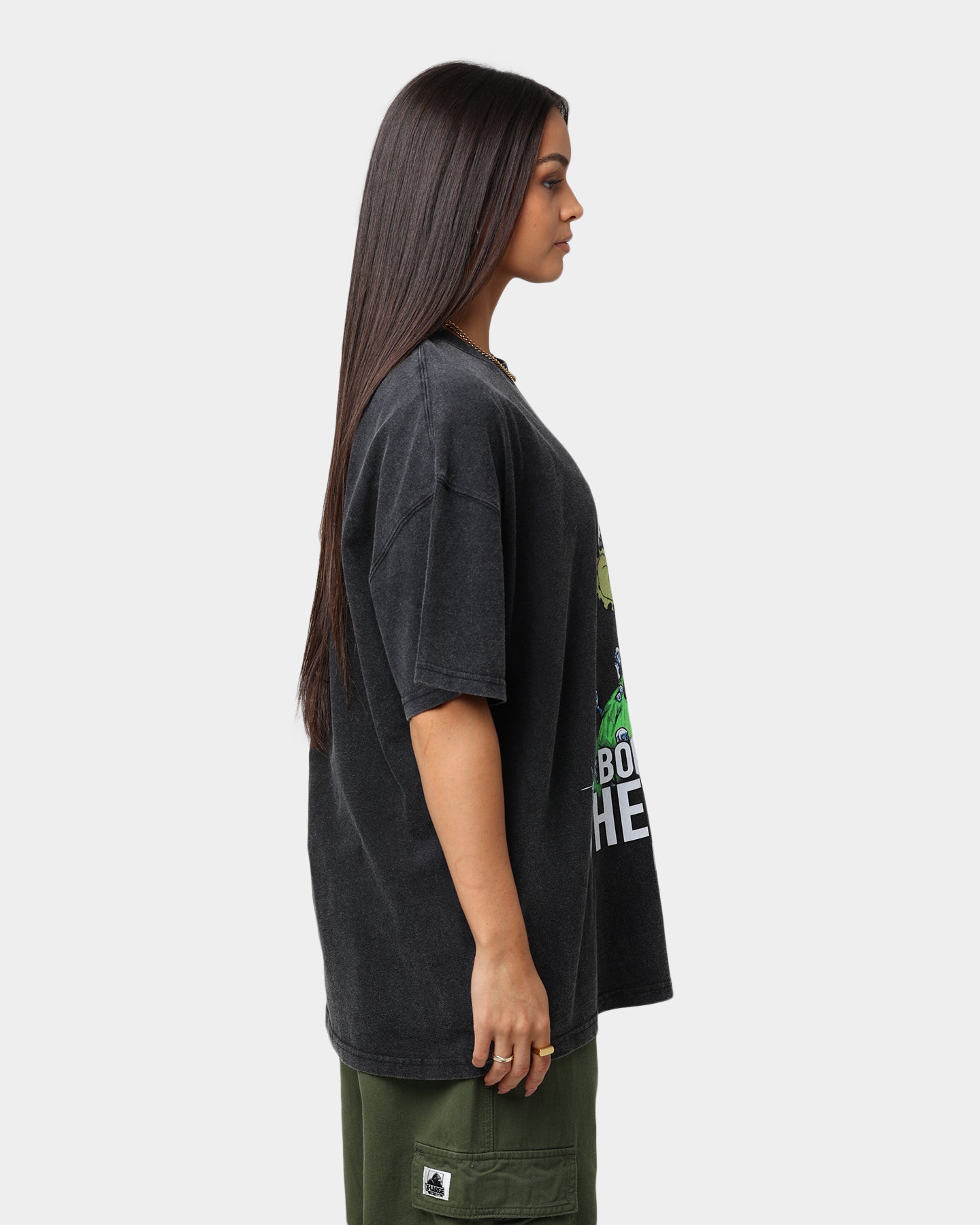 Culture Kings x Champ Medici "Bored Of The Apes" Mutant Ape #23446 V1 Vintage T-Shirt Vintage Black Style001