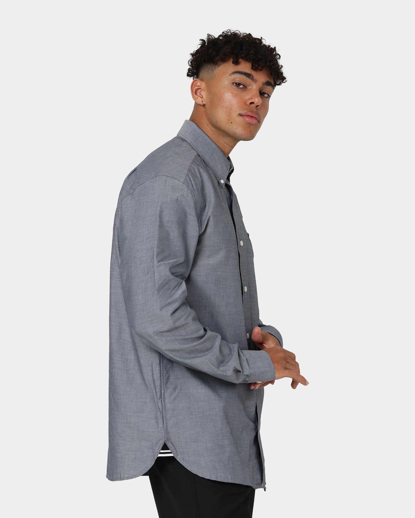 Fred Perry Button Down Collar Shirt Black