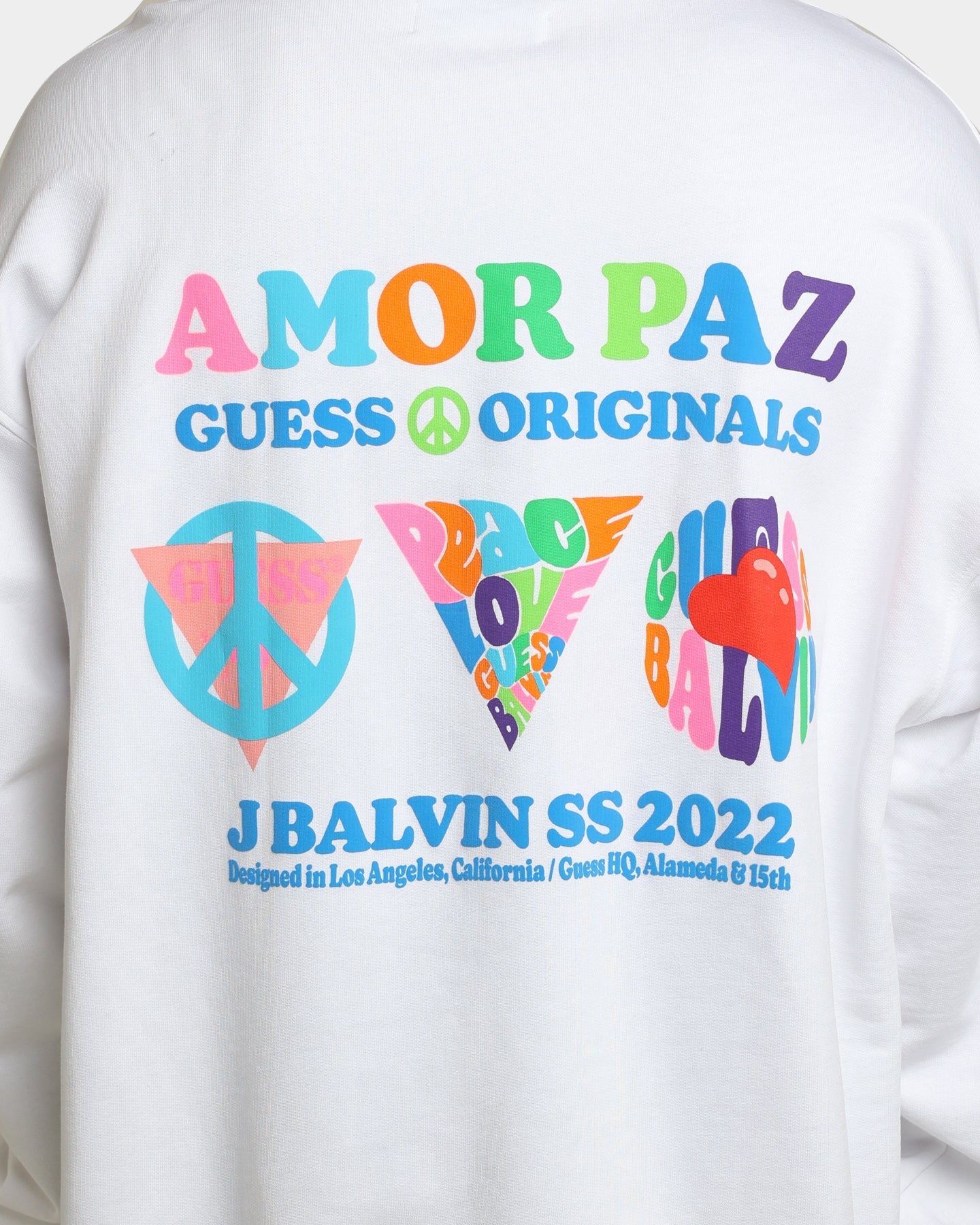 Guess Originals GUESS Originals X J Balvin Amor Sweat Shirt Pure White