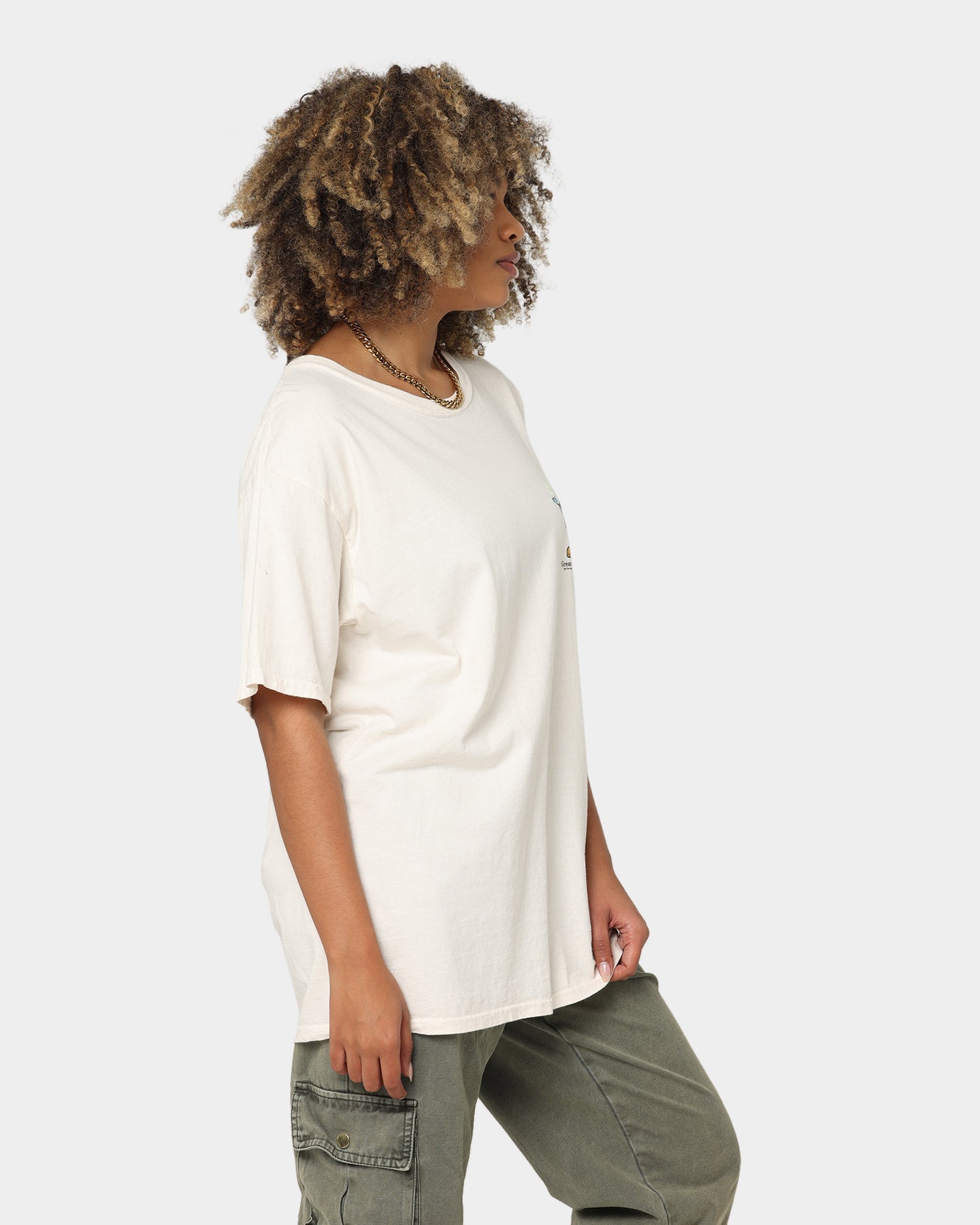 Goat Crew Greatest Worldwide T-Shirt Off White Style001