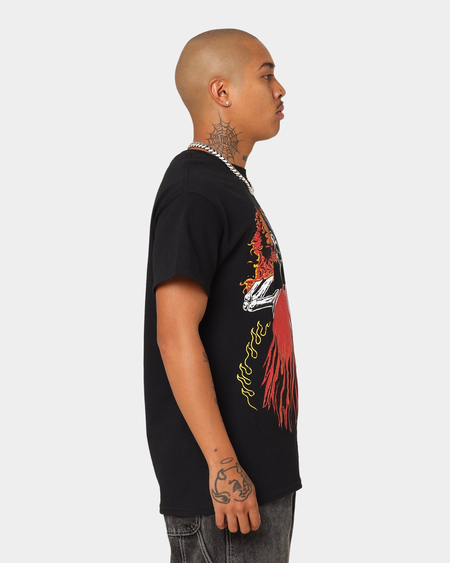 Goat Crew Playoff Skeleton T-Shirt Black/Red
