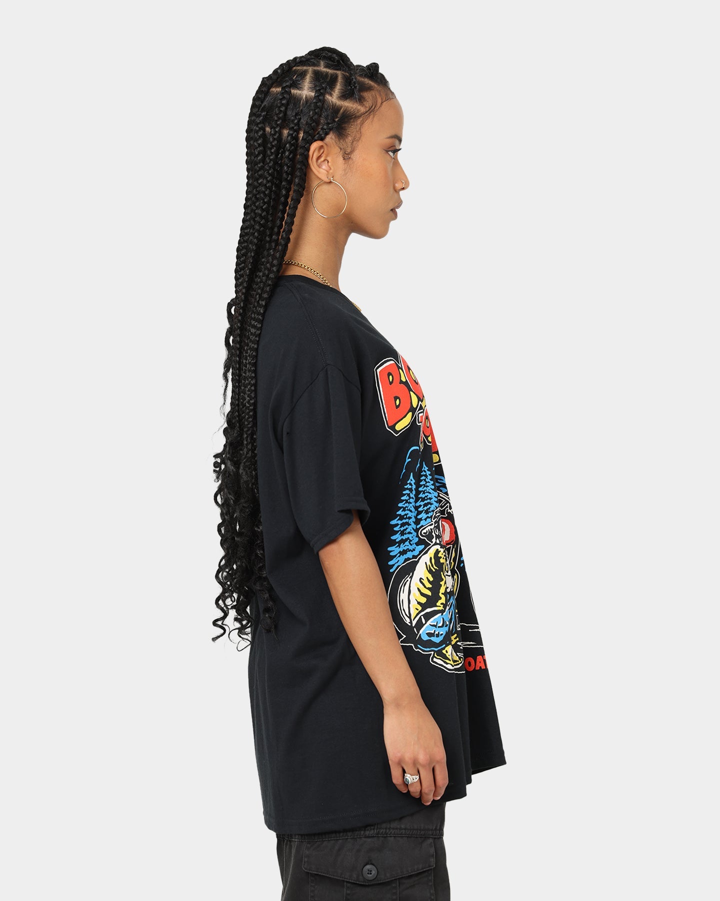 Goat Crew Born To Ride T-Shirt Black Style001