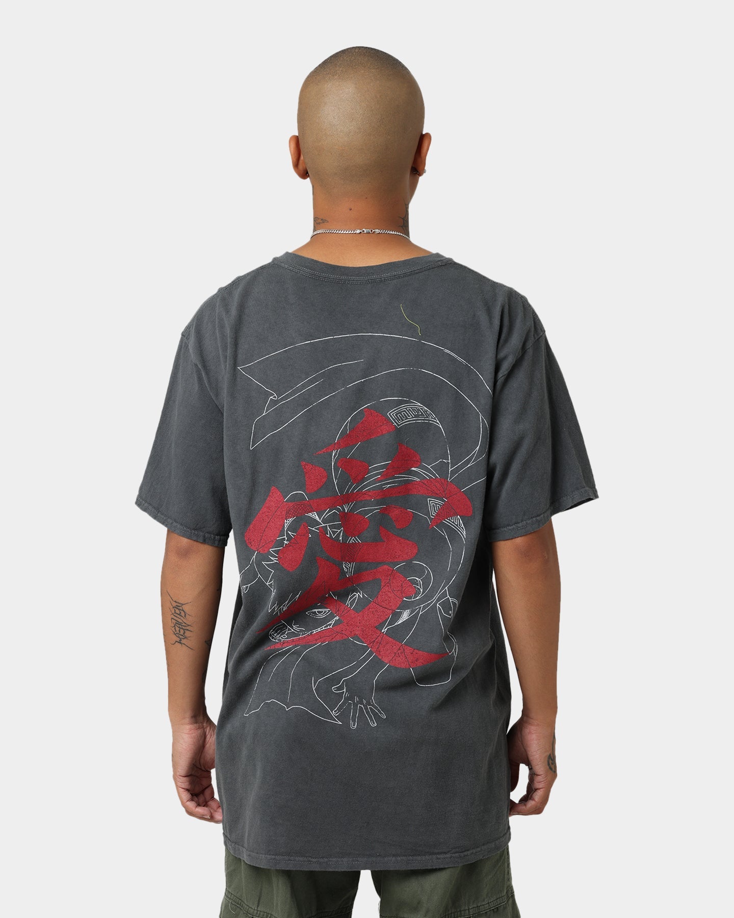 Goat Crew X Naruto Gaara CLR T-Shirt Charcoal