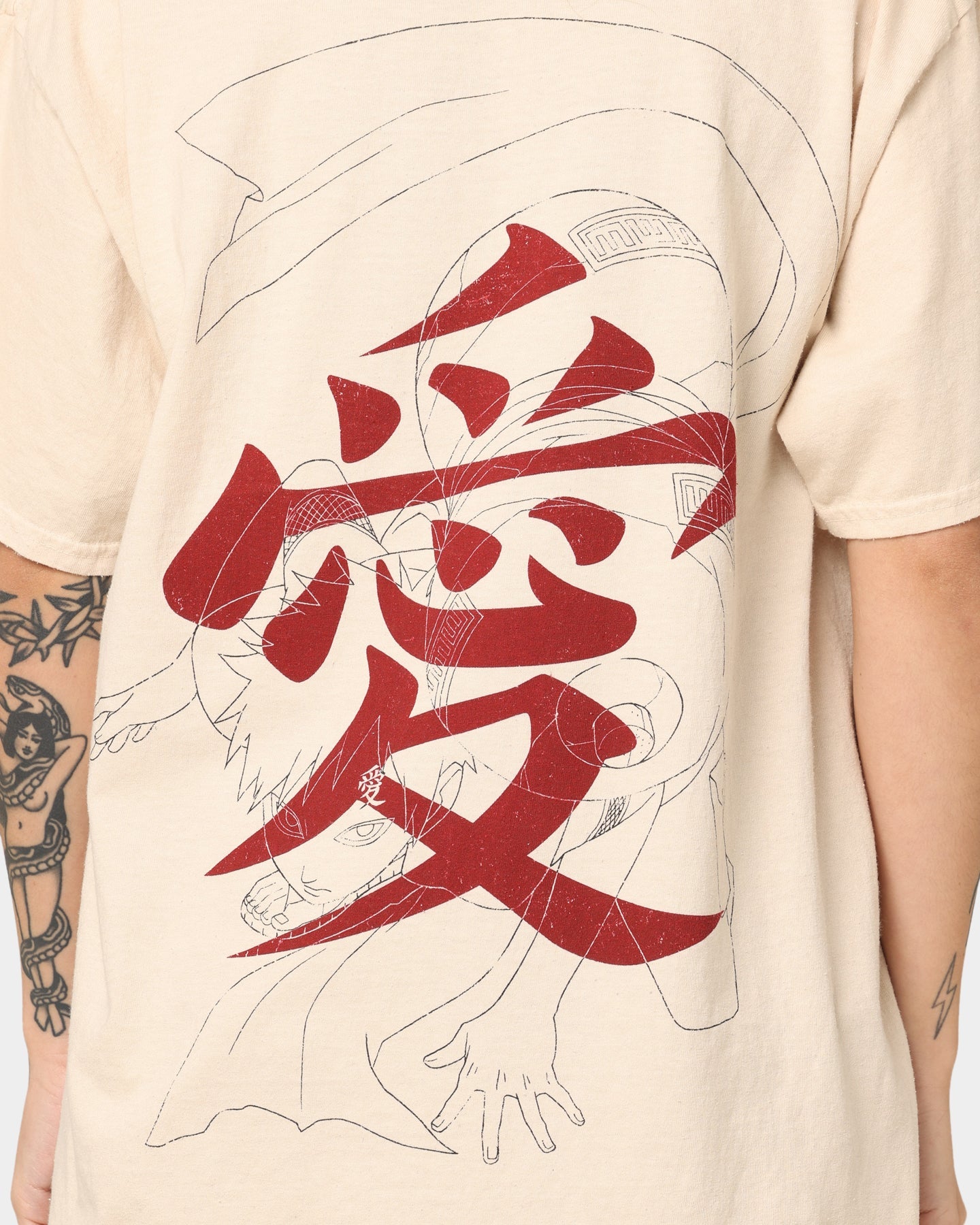Goat Crew Goat Crew X Naruto Gaara CLR T-Shirt Stone Style001