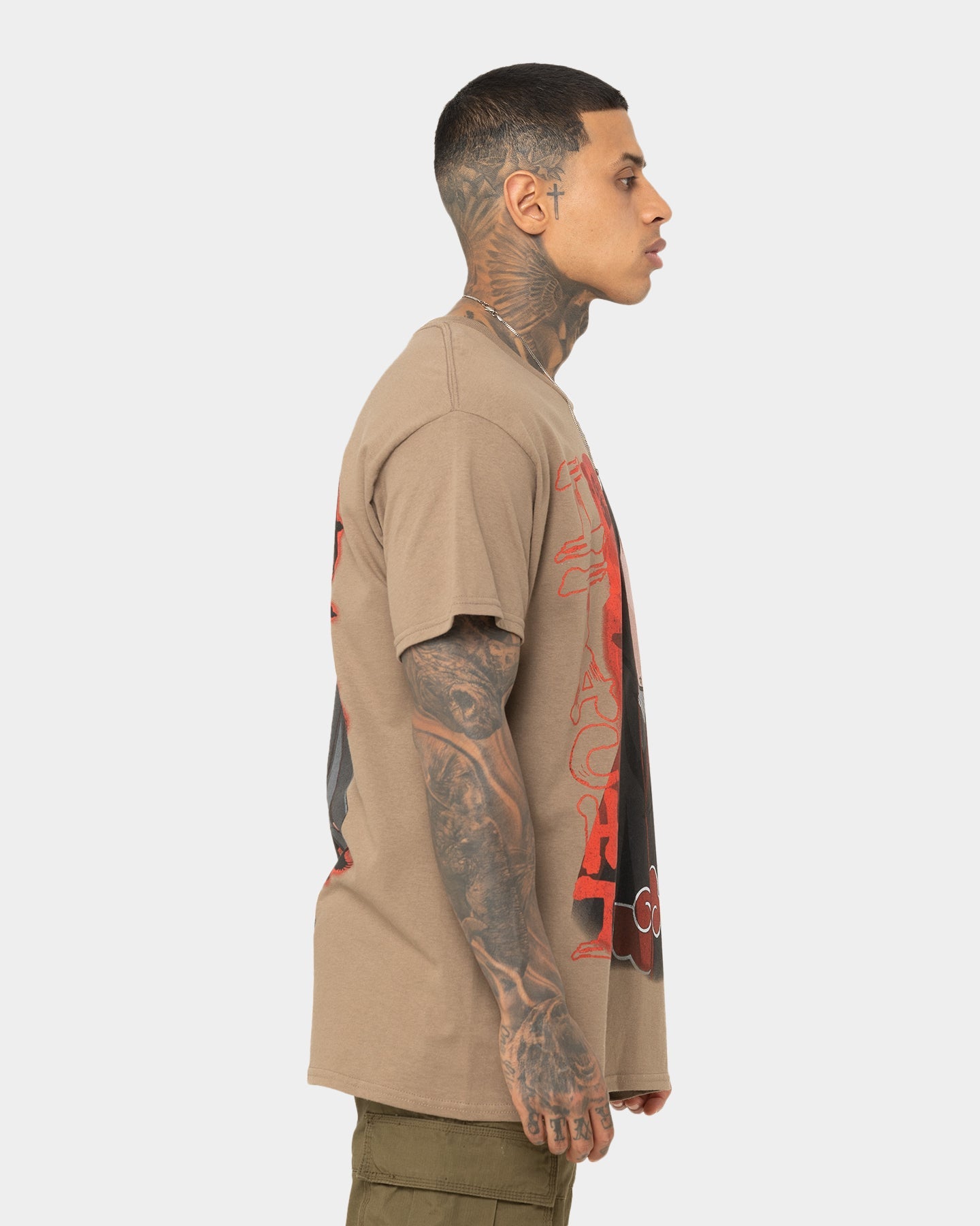 Goat Crew X Naruto Itachi CLR T-Shirt Light Brown