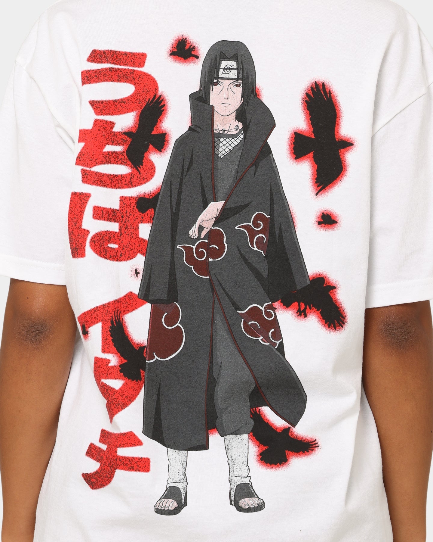 Goat Crew X Naruto Itachi CLR T-Shirt White Style001