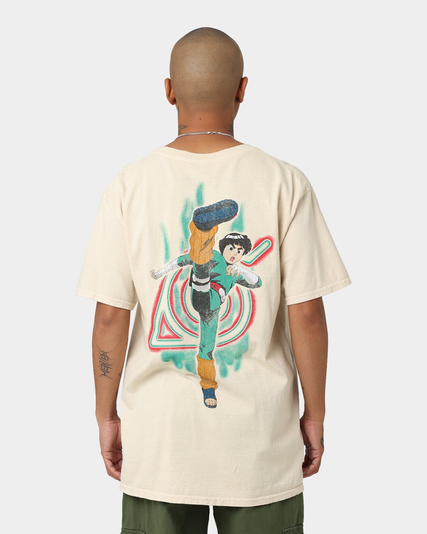 Goat Crew X Naruto Rock Lee CLR T-Shirt Stone