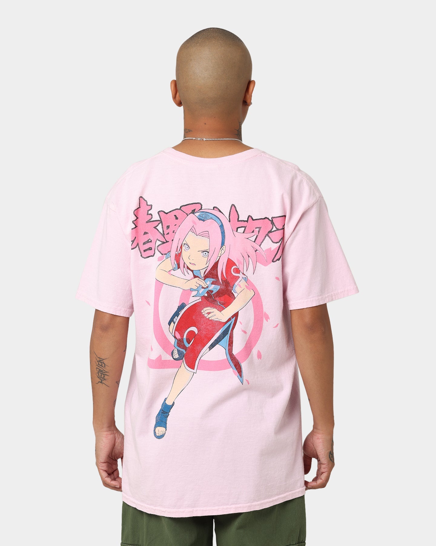 Goat Crew X Naruto Sakura CLR T-Shirt Pale Pink
