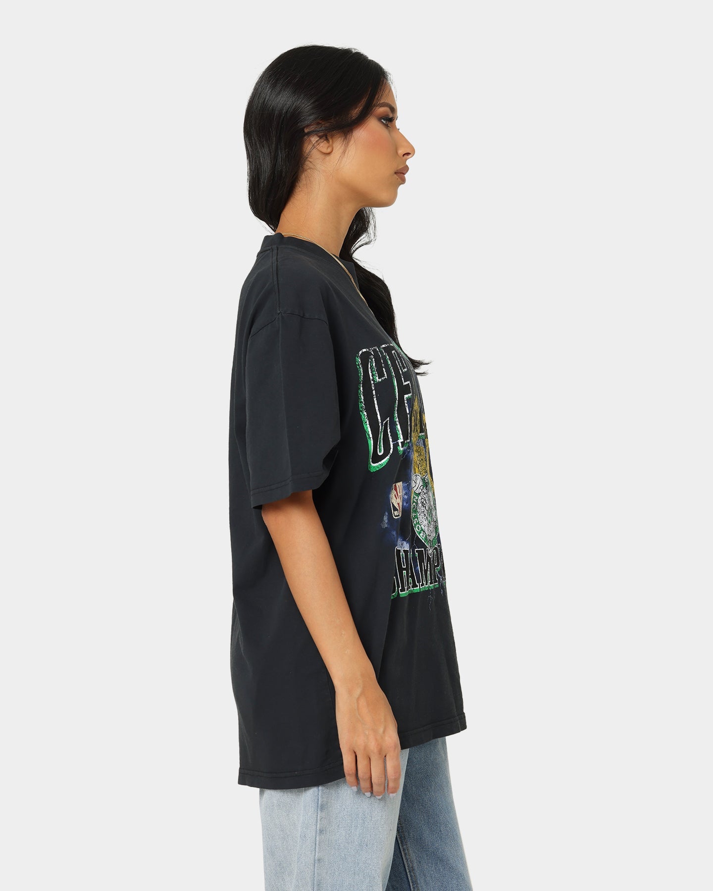 Mitchell & Ness Boston Celtics Conference Champs Vintage T-Shirt Faded Black Style001