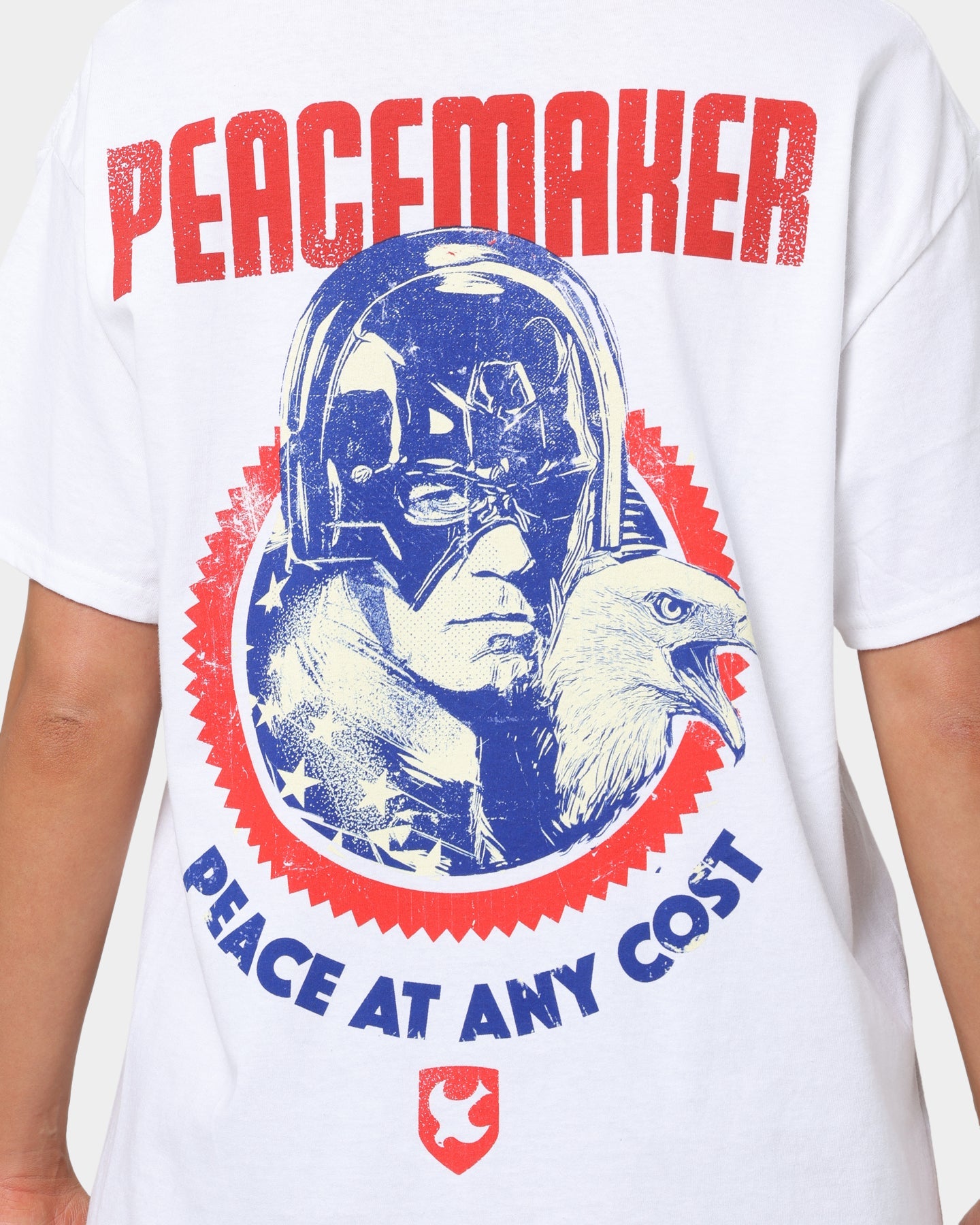 Goat Crew X Peacemaker Peace At Any Cost T-Shirt White Style001