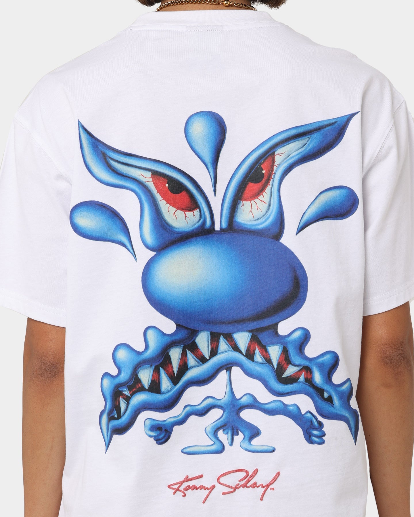 Carré X Kenny Scharf Meanie Oversized T-Shirt White Style001
