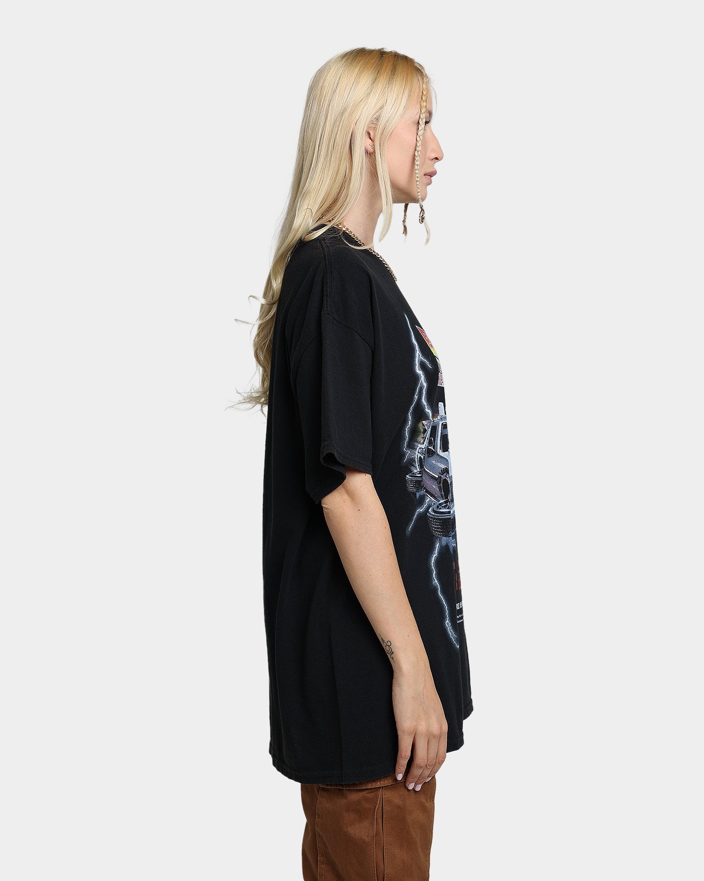 American Thrift X Back To The Future Back To The Future 2 Vintage T-Shirt Washed Black Style001