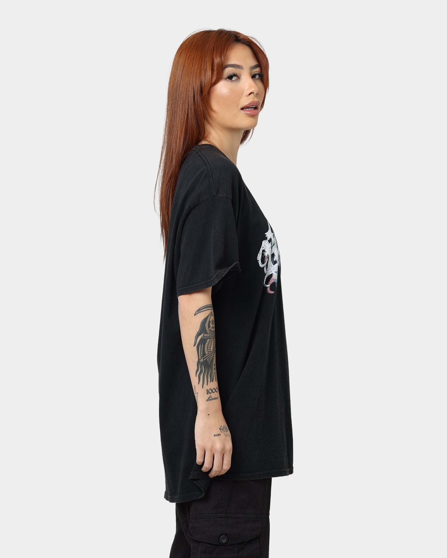 Goat Crew Nevermind T-Shirt Black Wash Style001
