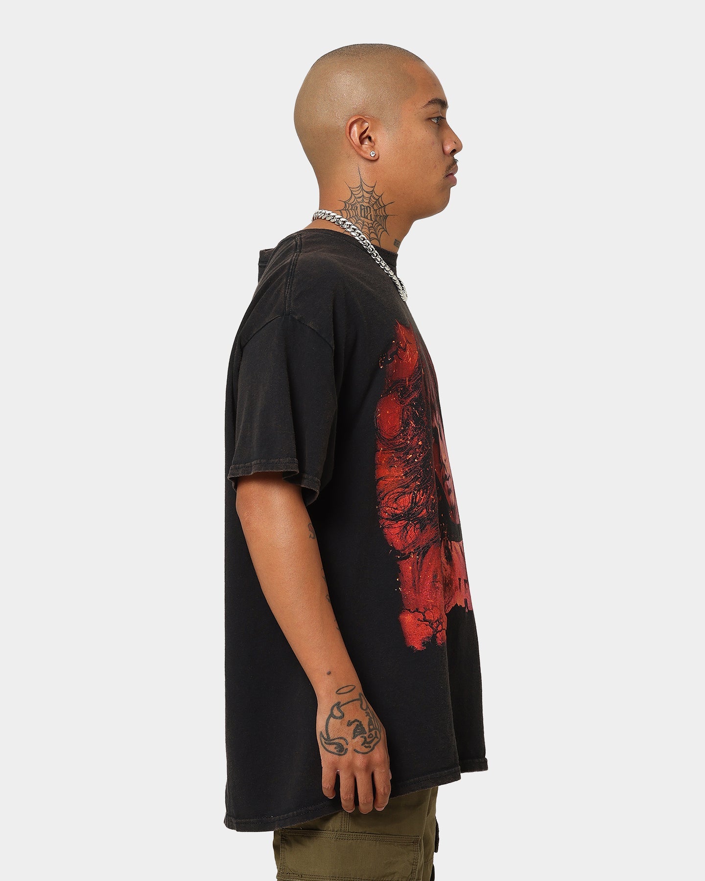 Goat Crew X Stranger Things Eddie Vintage T-Shirt Black Wash
