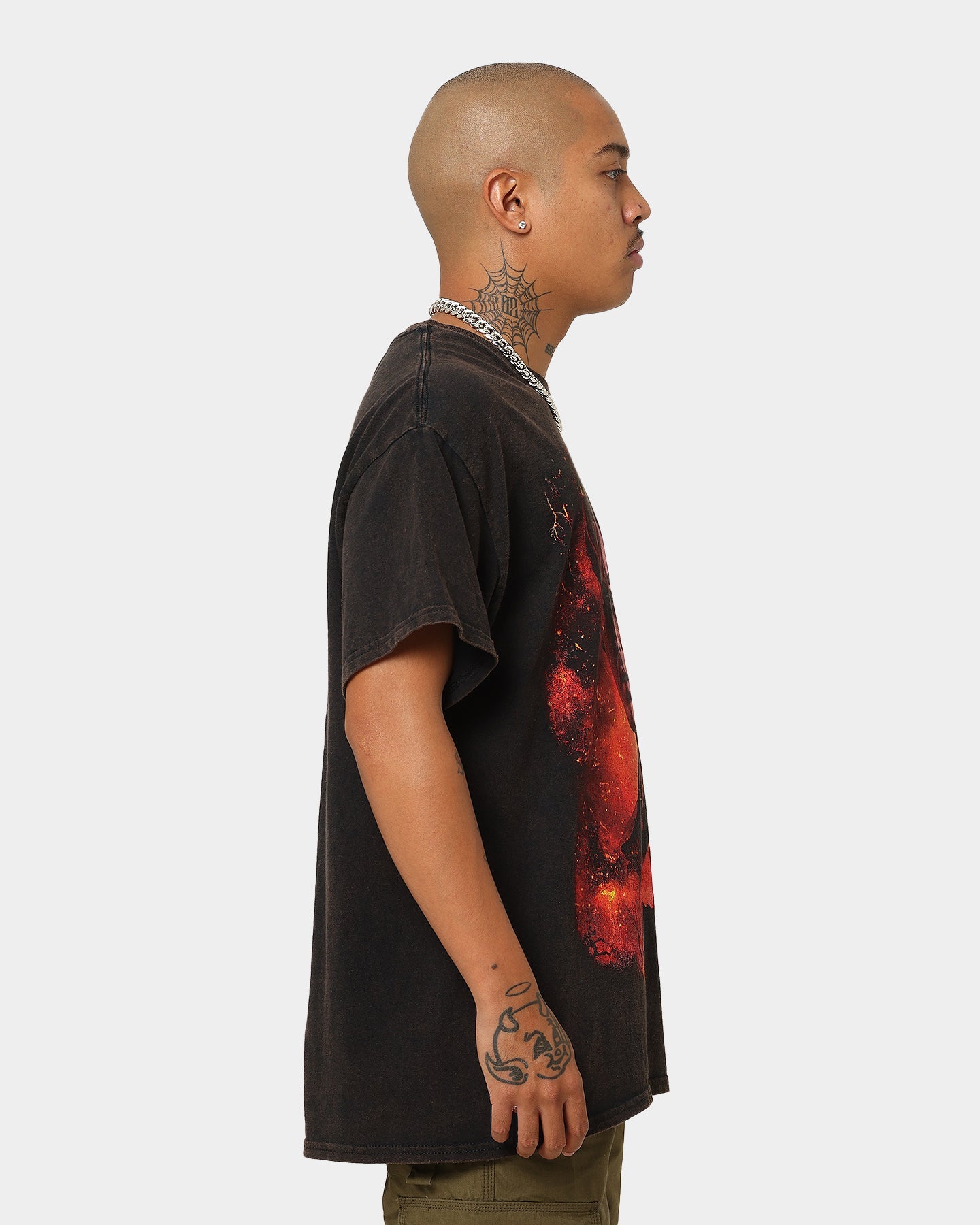 Goat Crew X Stranger Things Steve Vintage T-Shirt Black Wash