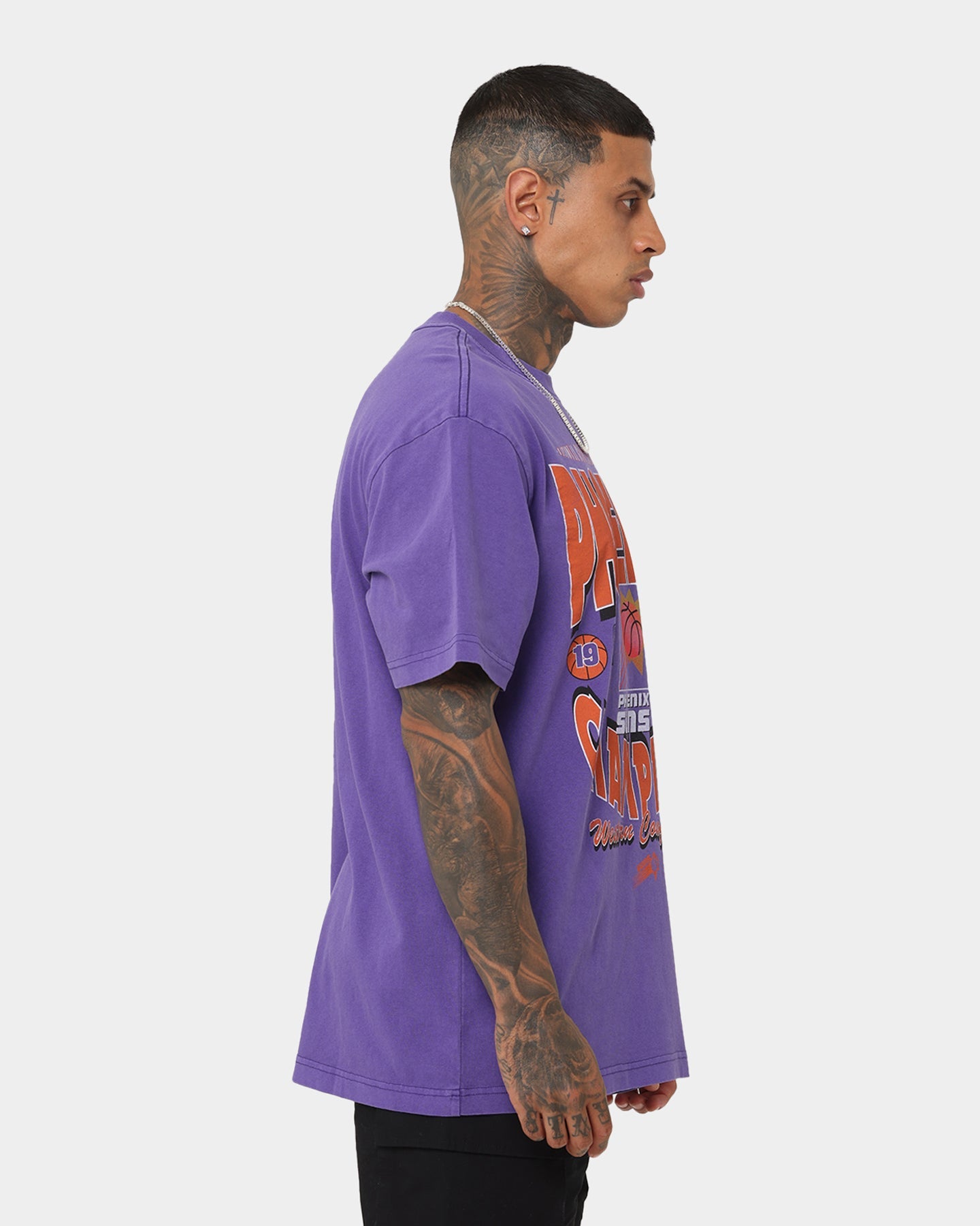 Mitchell & Ness Phoenix Suns Champions T-Shirt Faded Purple