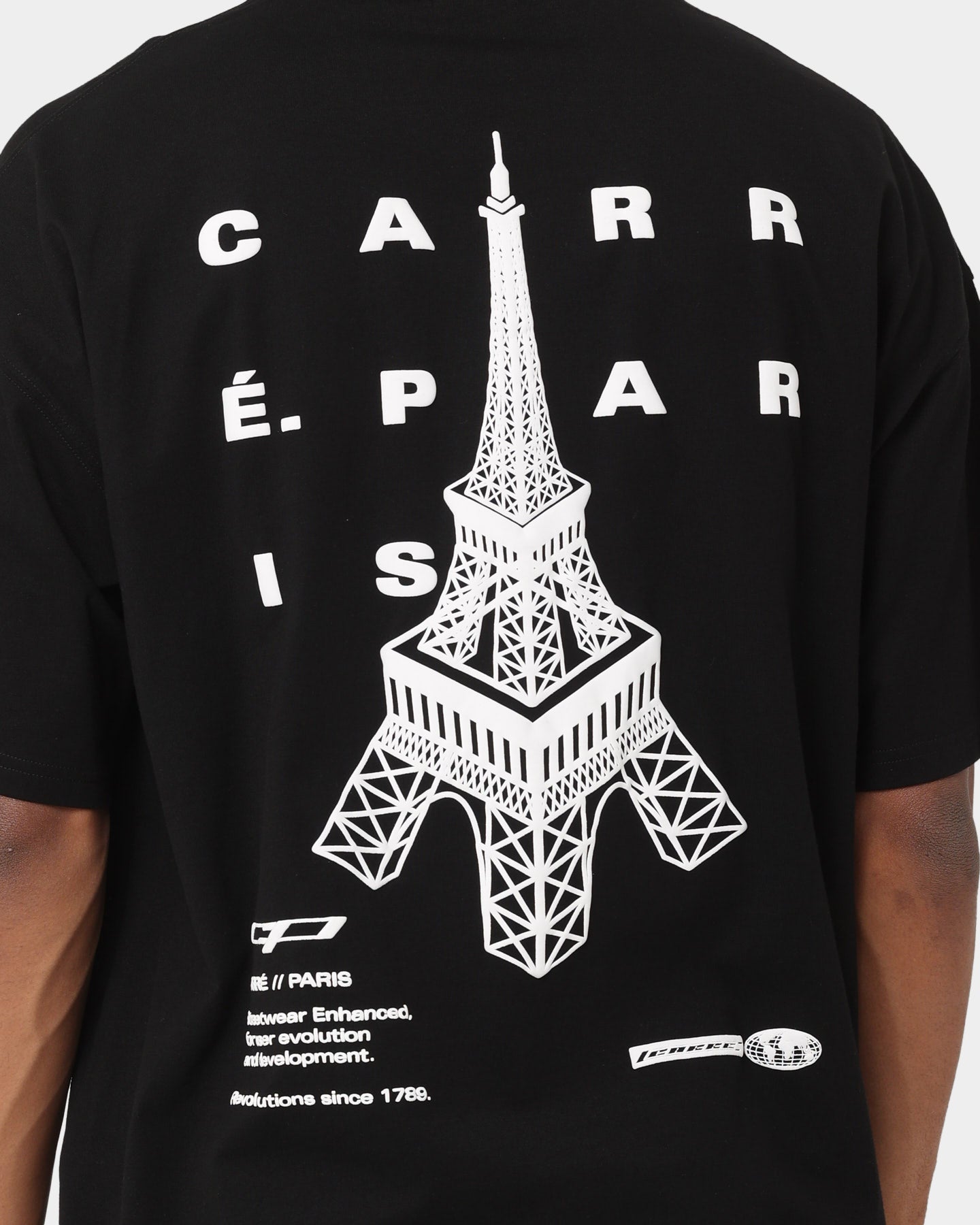 Carré Enhanced Oversized T-Shirt Black