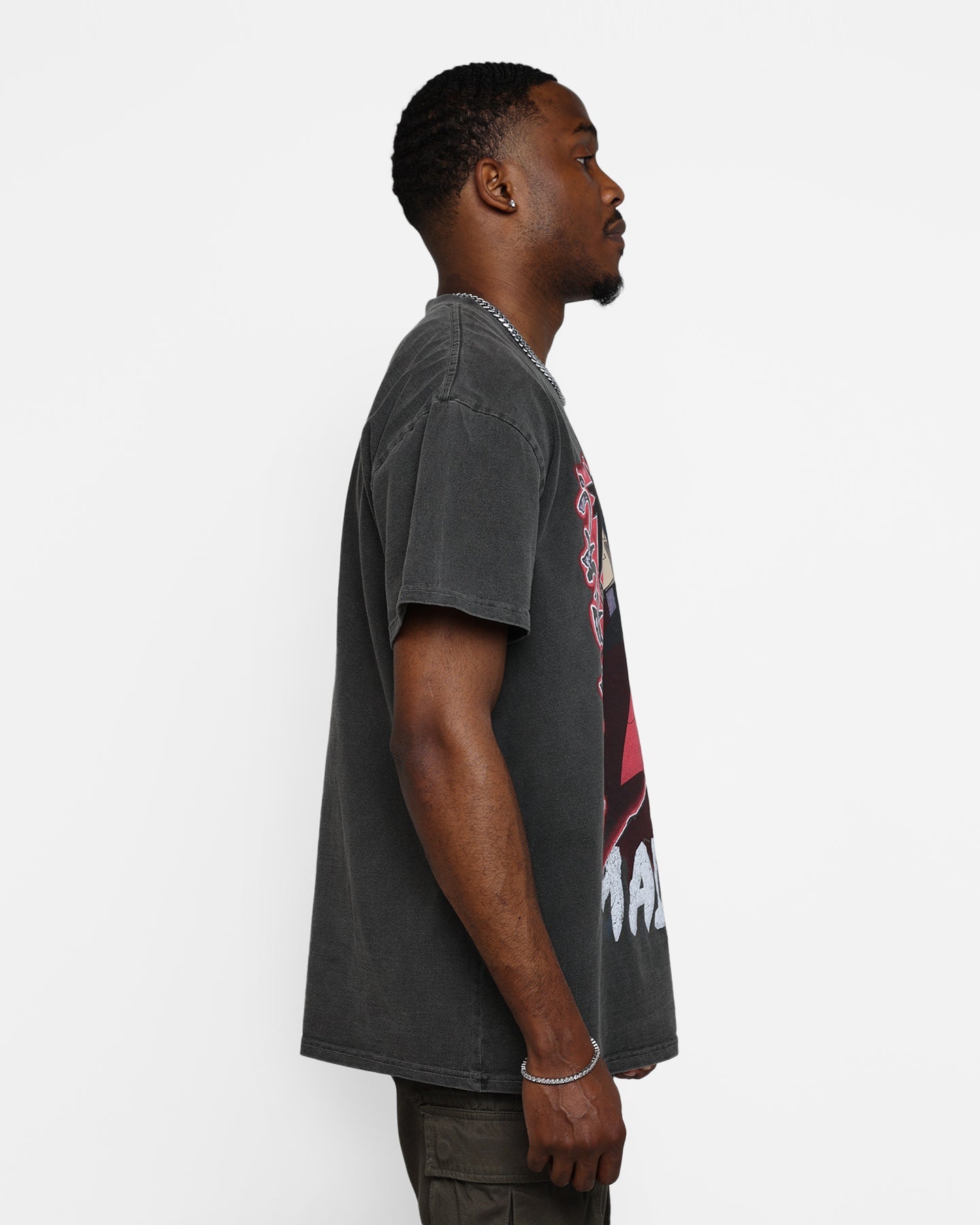 Goat Crew X Naruto Madara Heavyweight Vintage T-Shirt Black Wash