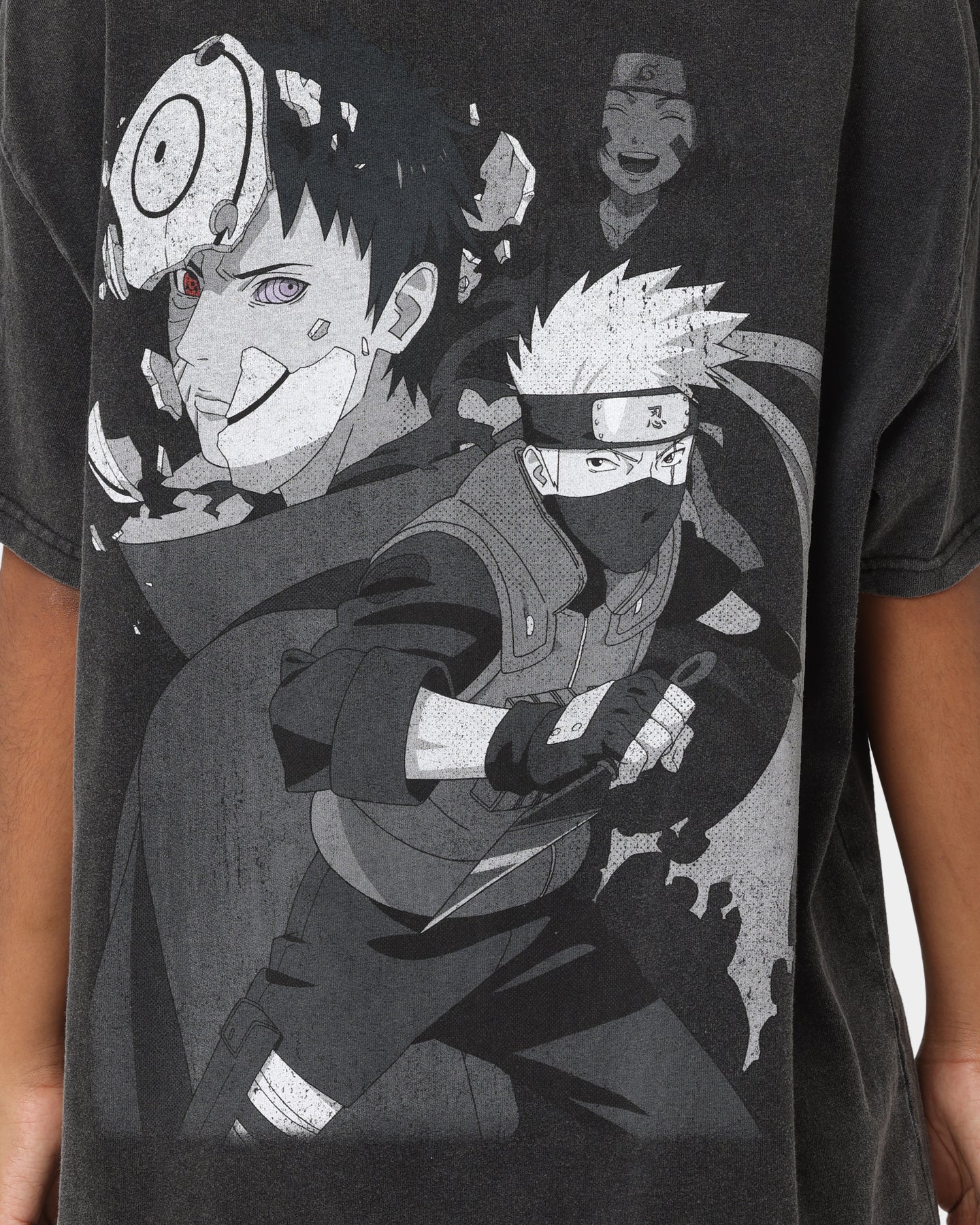 Goat Crew X Naruto Obito Heavyweight Vintage T-Shirt Vintage Black Style001