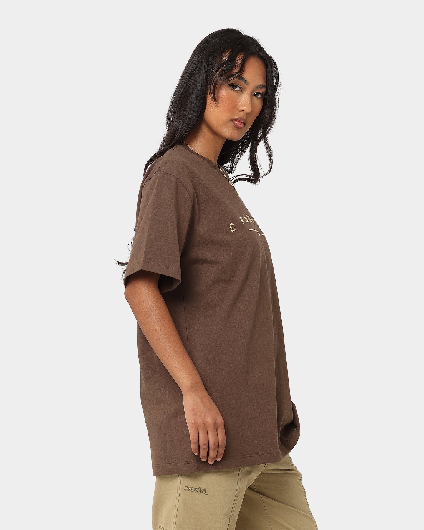 Champion Women's Heritage Double Collar T-Shirt Espresso Martini