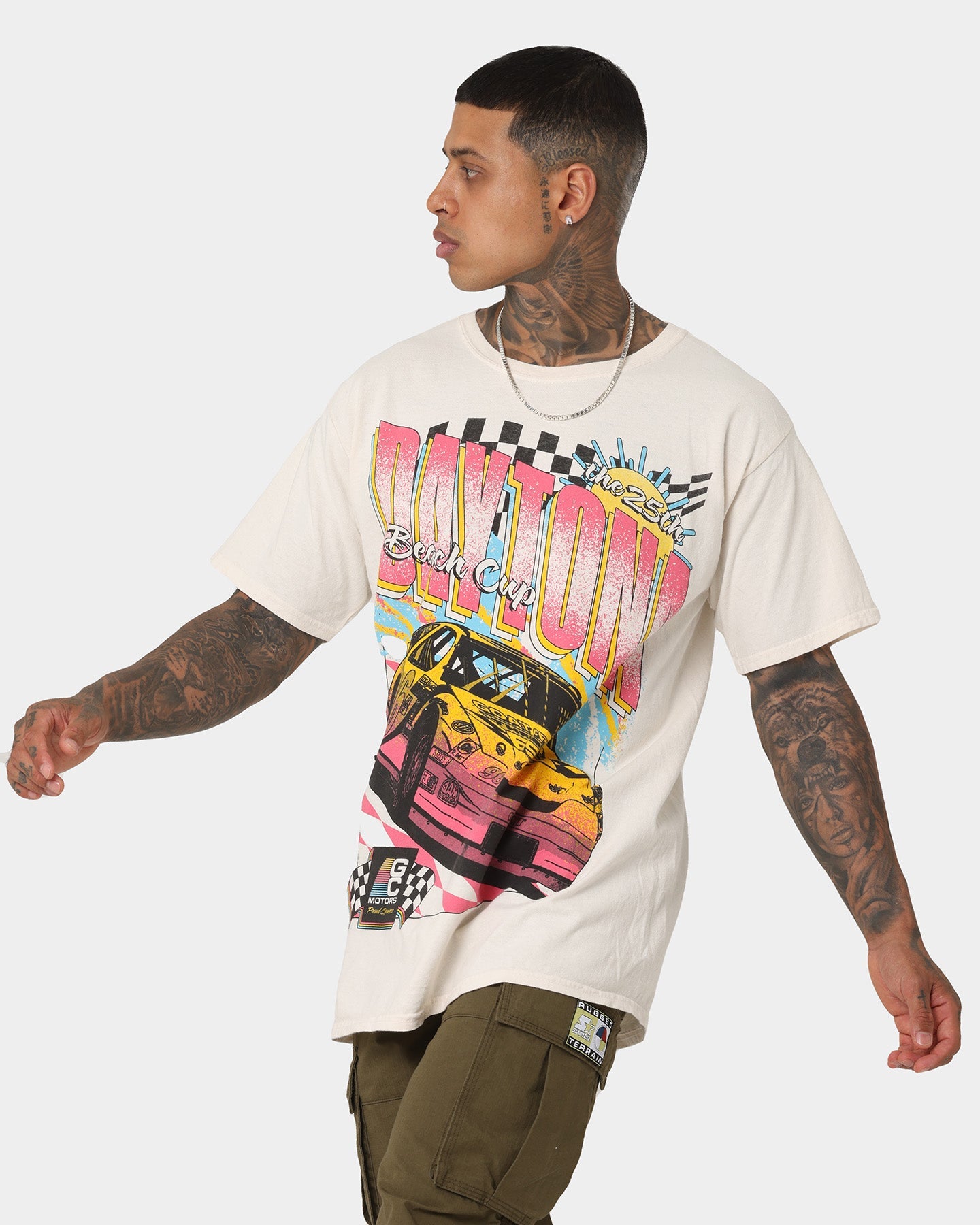 Goat Crew Daytona Cup Ultra T-Shirt Off White