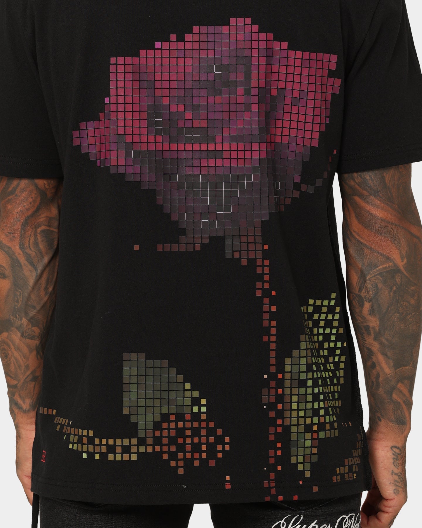 Ksubi Pixel Kash Short Sleeve T-Shirt Jet Black