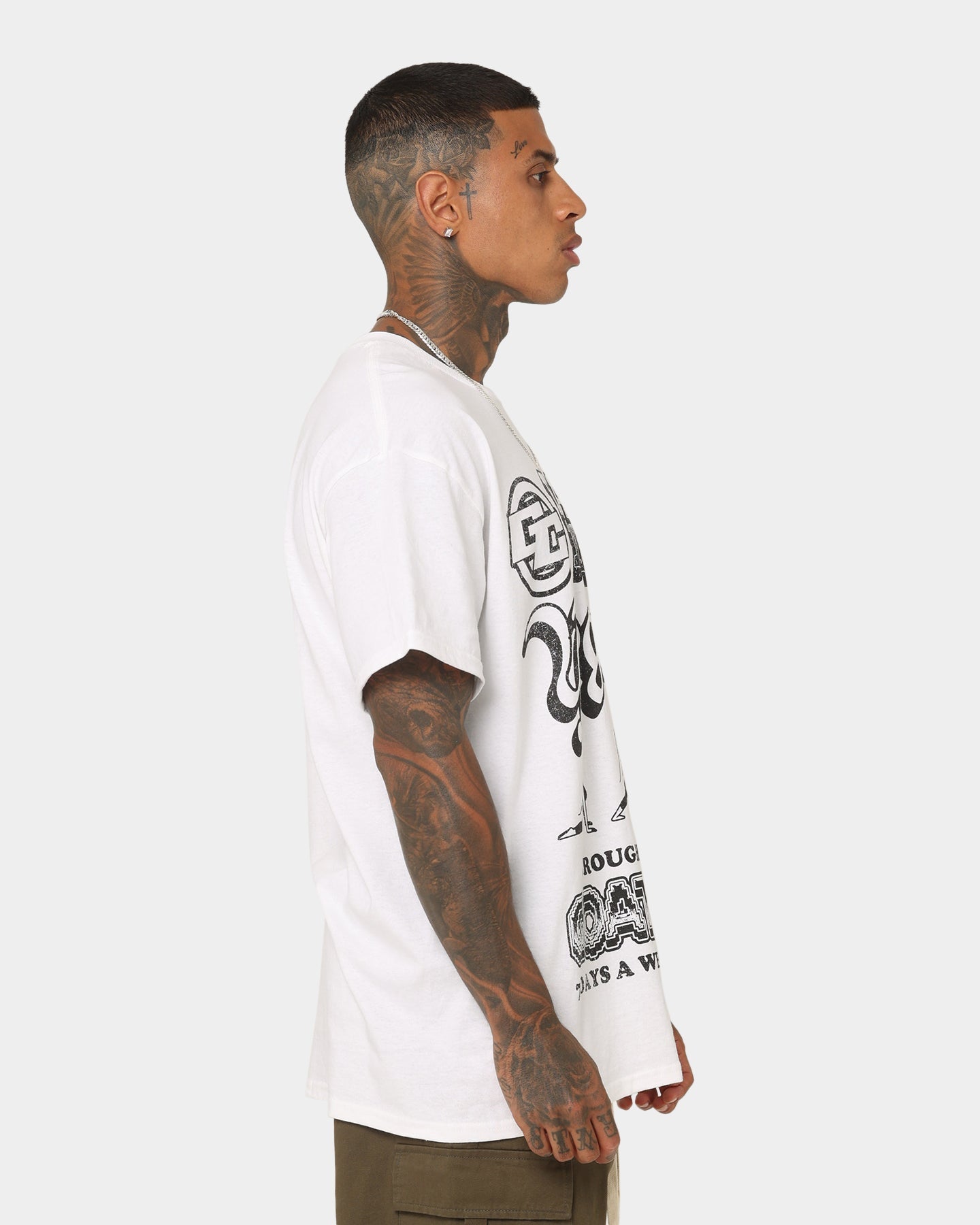 Goat Crew Yoga Centre T-Shirt White
