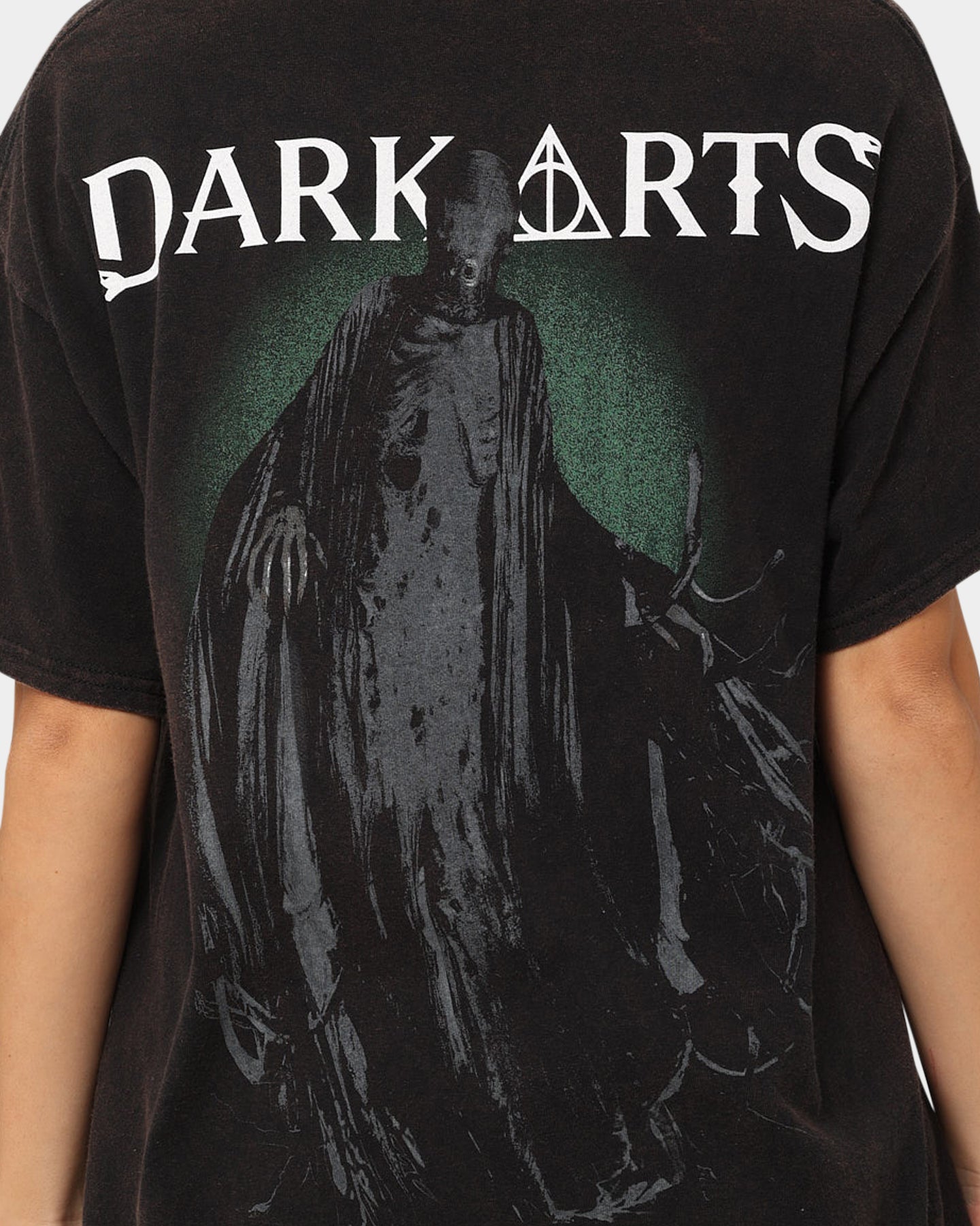 American Thrift X Harry Potter Dark Arts Vintage T-Shirt Black Wash Style001