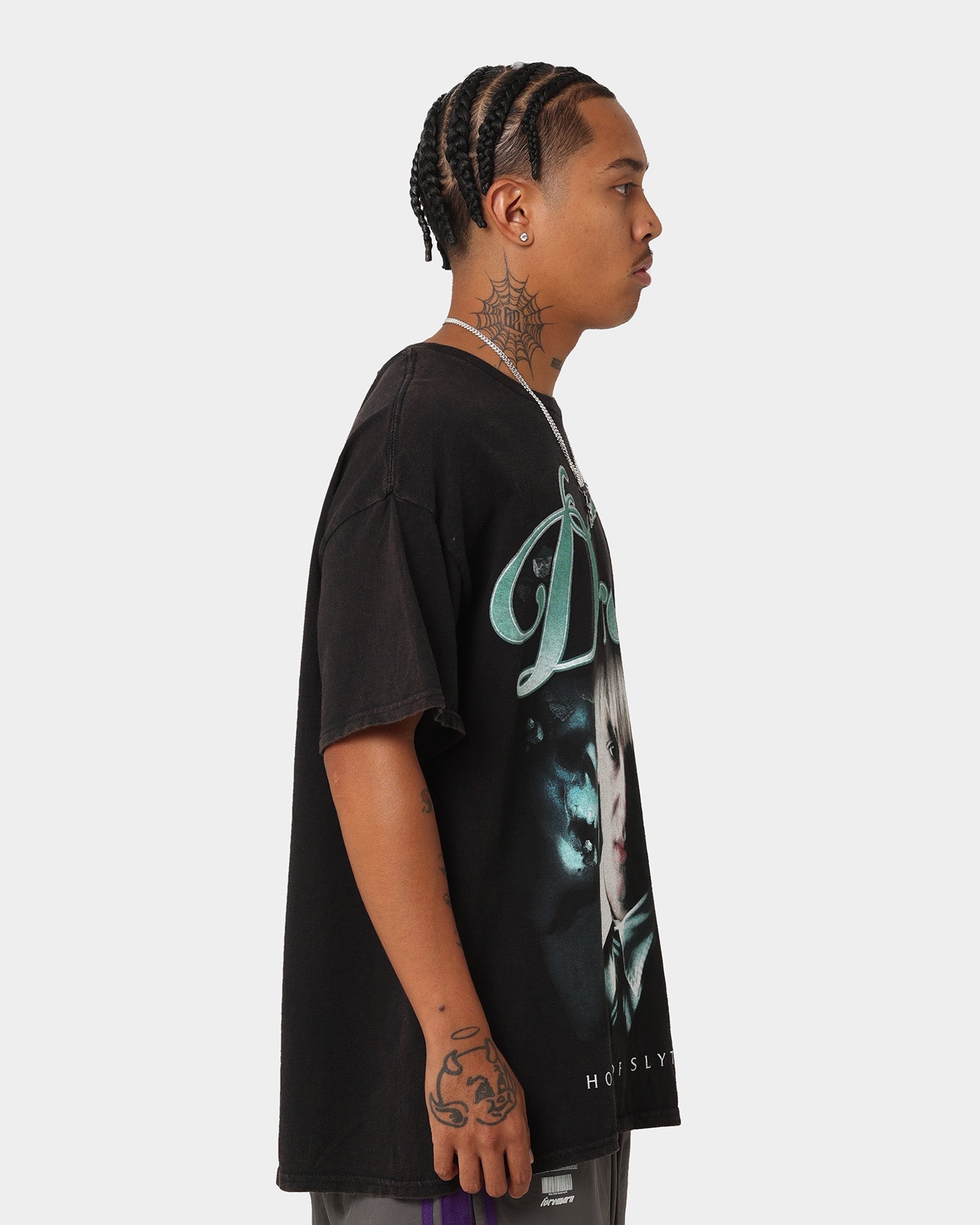 American Thrift X Harry Potter Draco Vintage T-Shirt Black Wash