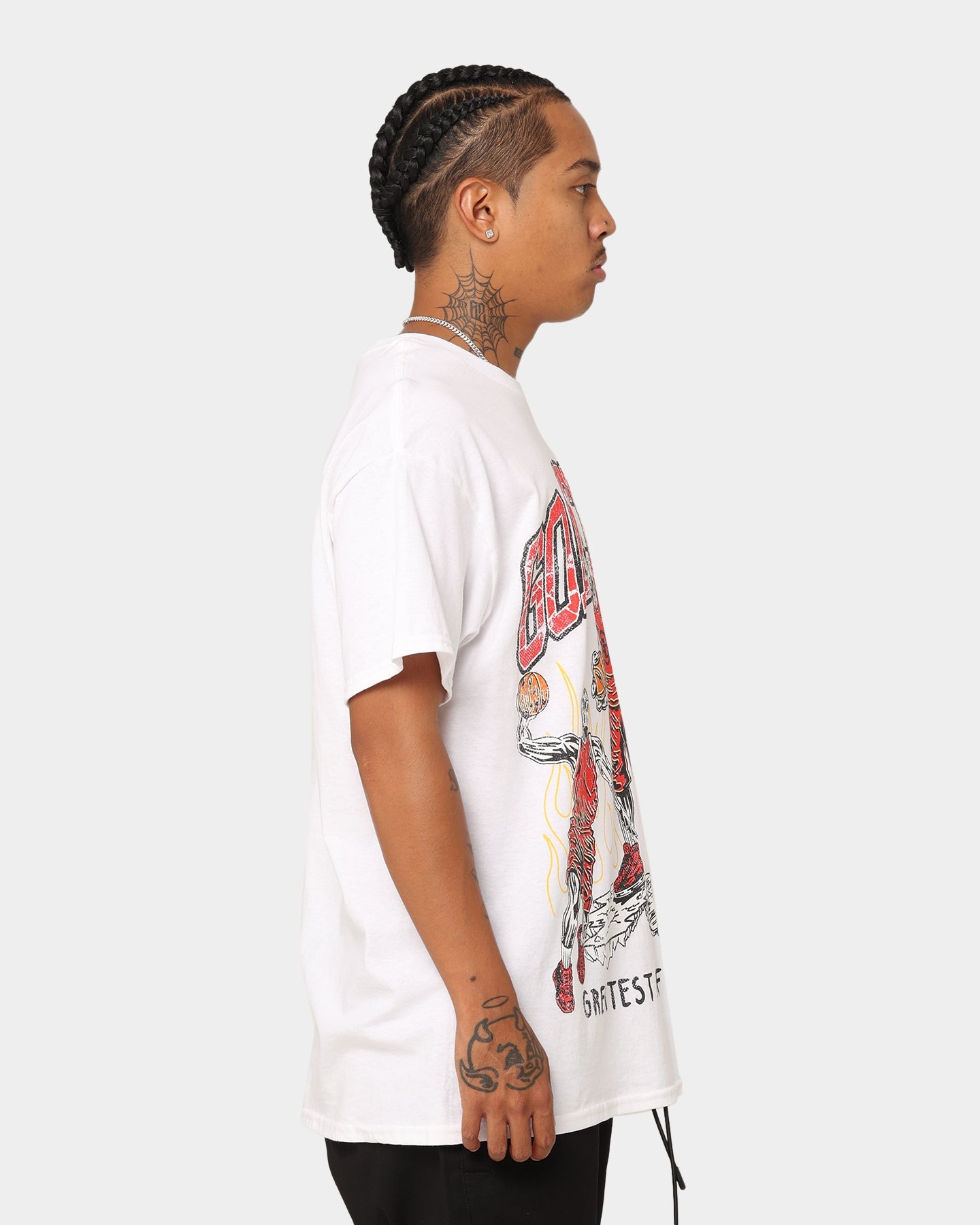 Goat Crew Skeleton Team T-Shirt White